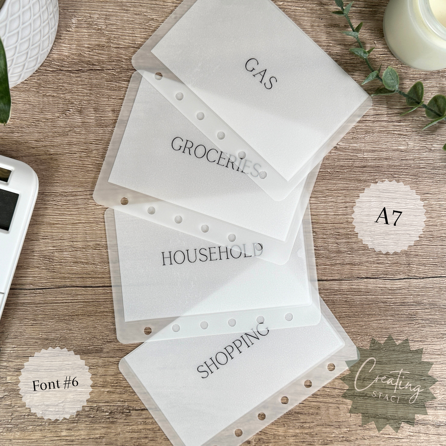 A7 Vellum Cash Envelopes