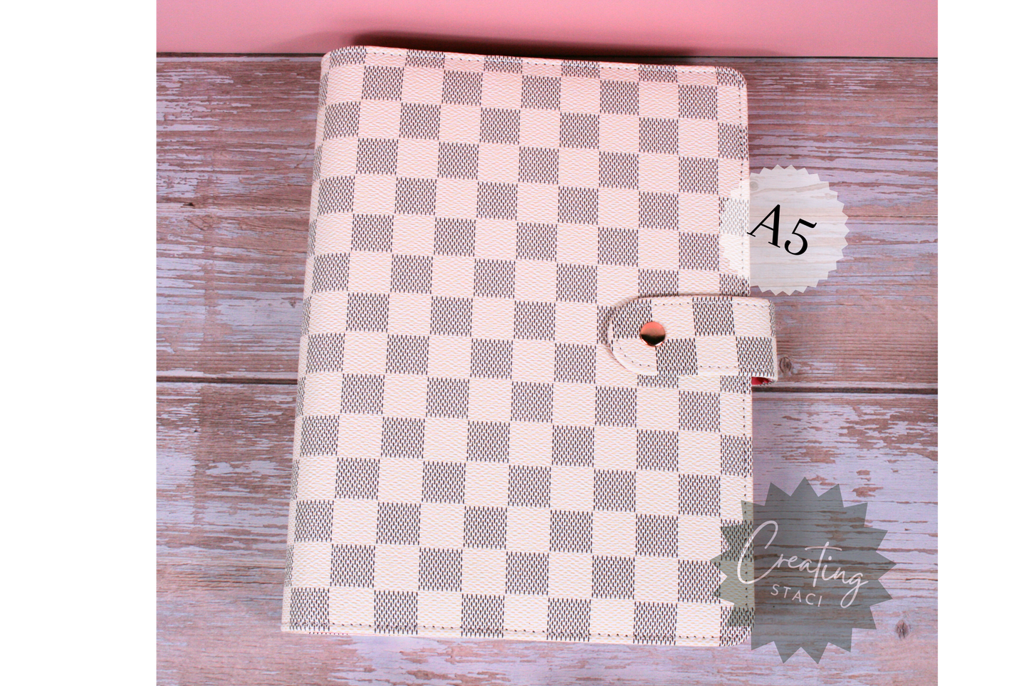 A5 Checkered Binder