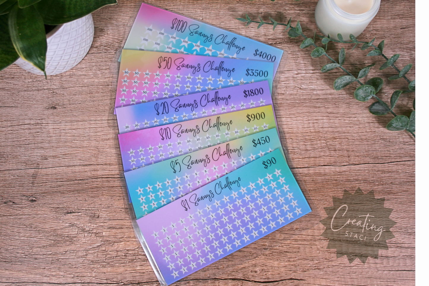 Savings Challenge Envelopes