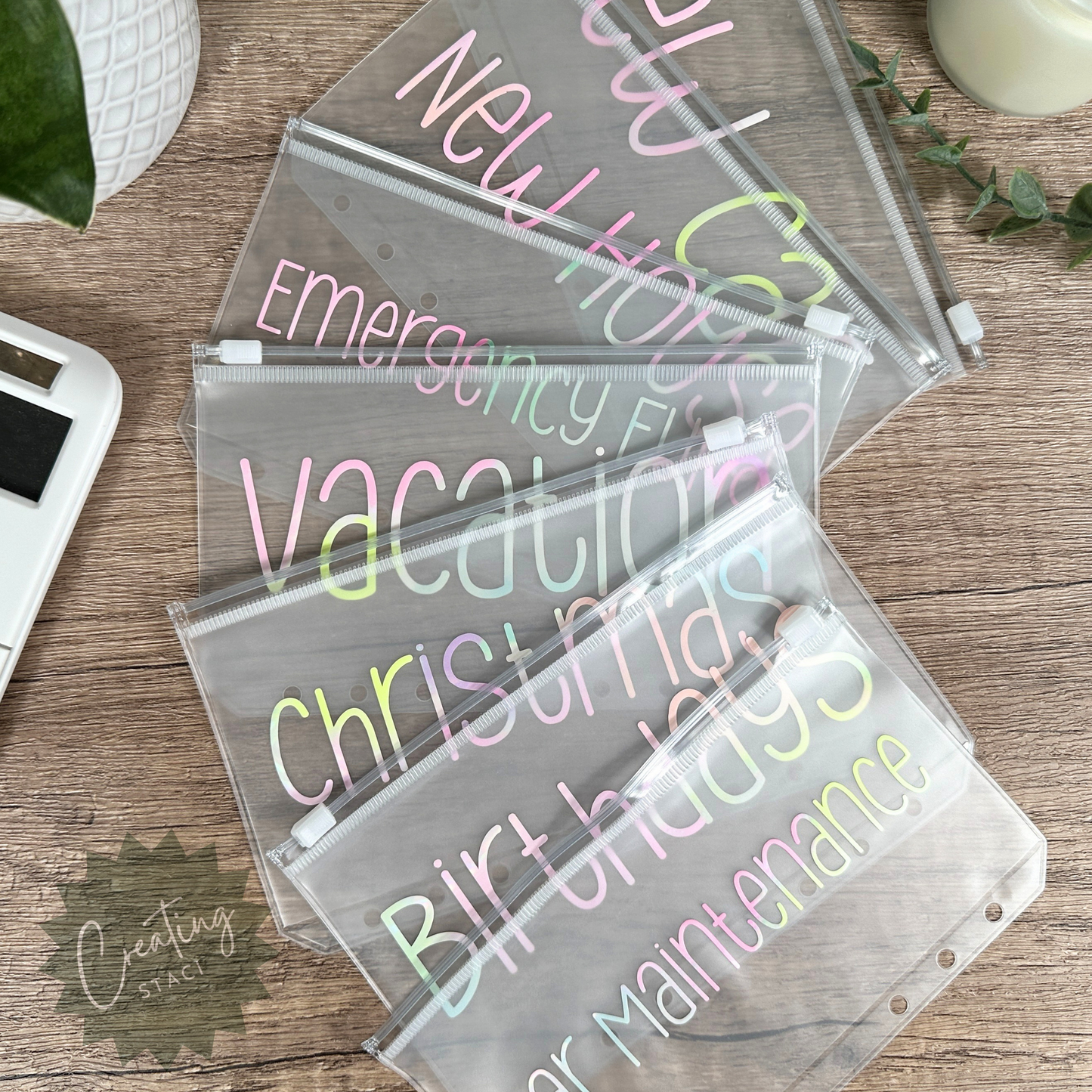 Zippered Cash Envelopes