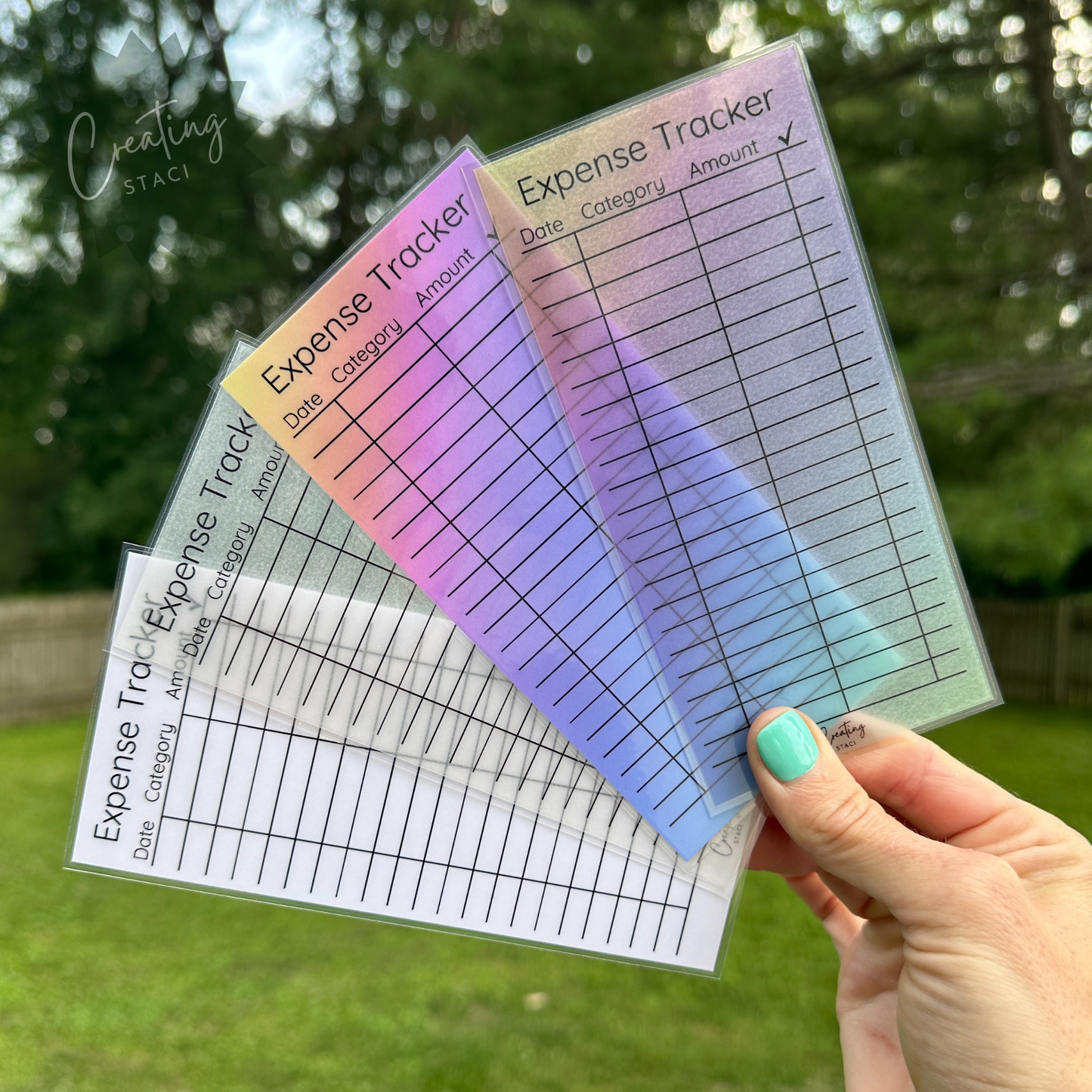 Reusable Expense Trackers (3 pack)