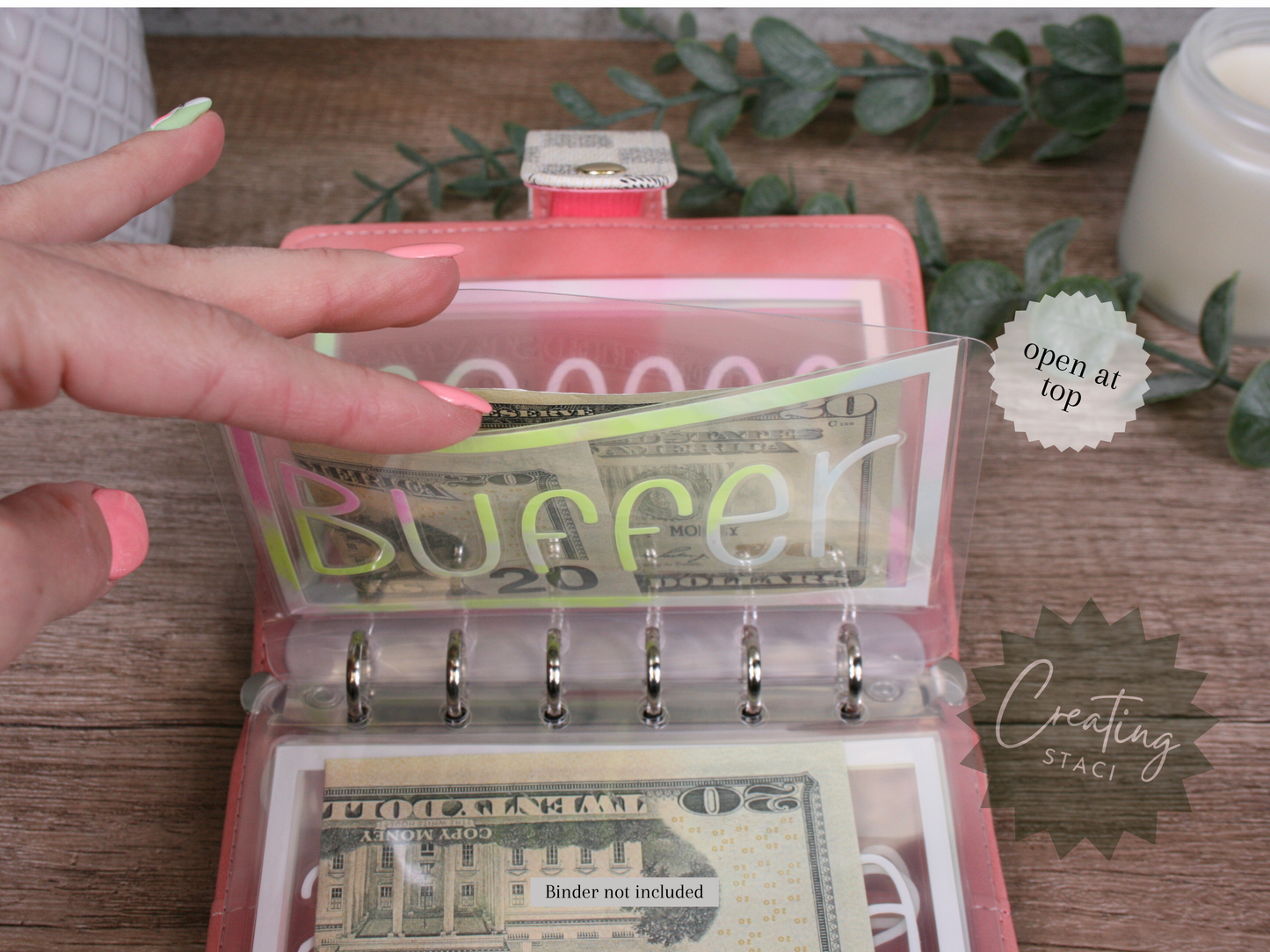 A7 Clear Cash Envelopes