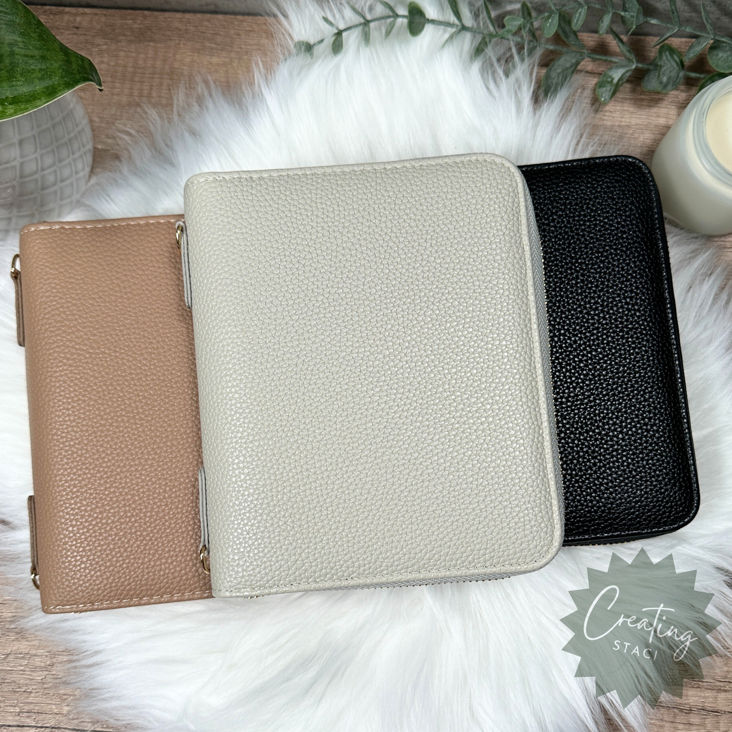 A7 Zipper Binder Wallet