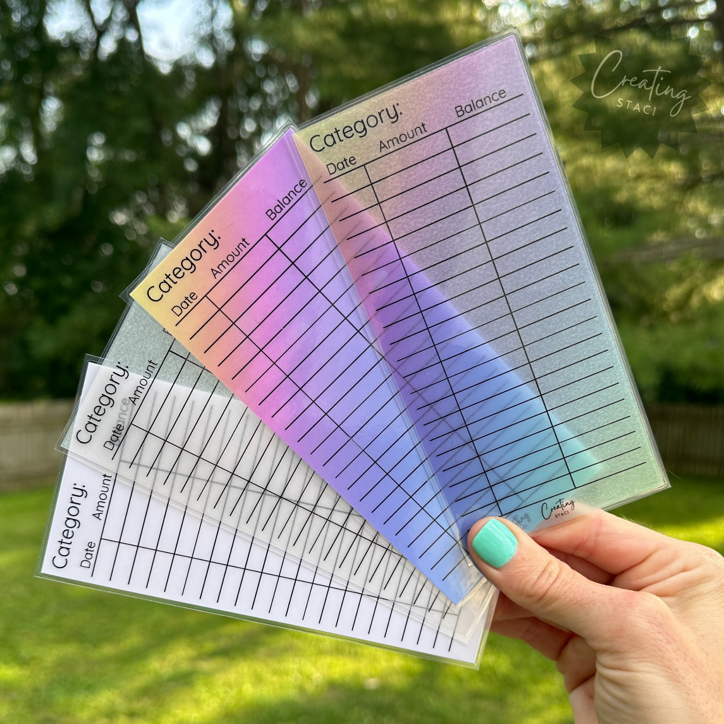 Reusable Expense Trackers (3 pack)