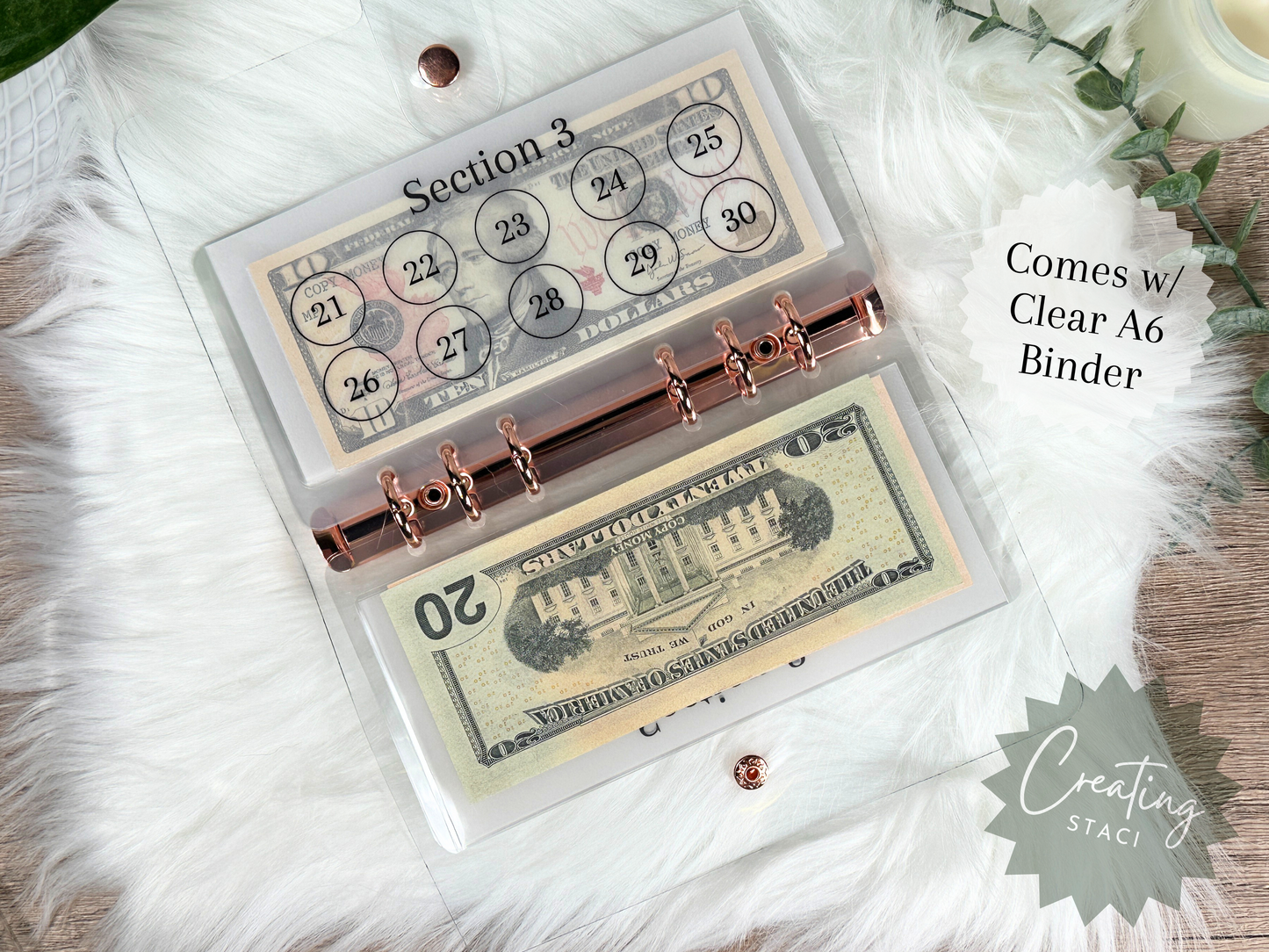 100 Envelope Vellum Savings Challenge