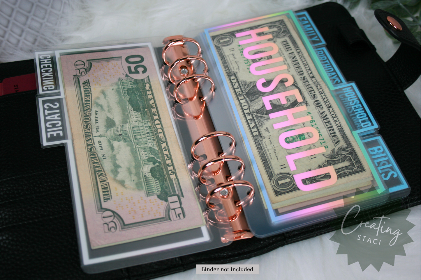A6 Tabbed Cash Envelopes