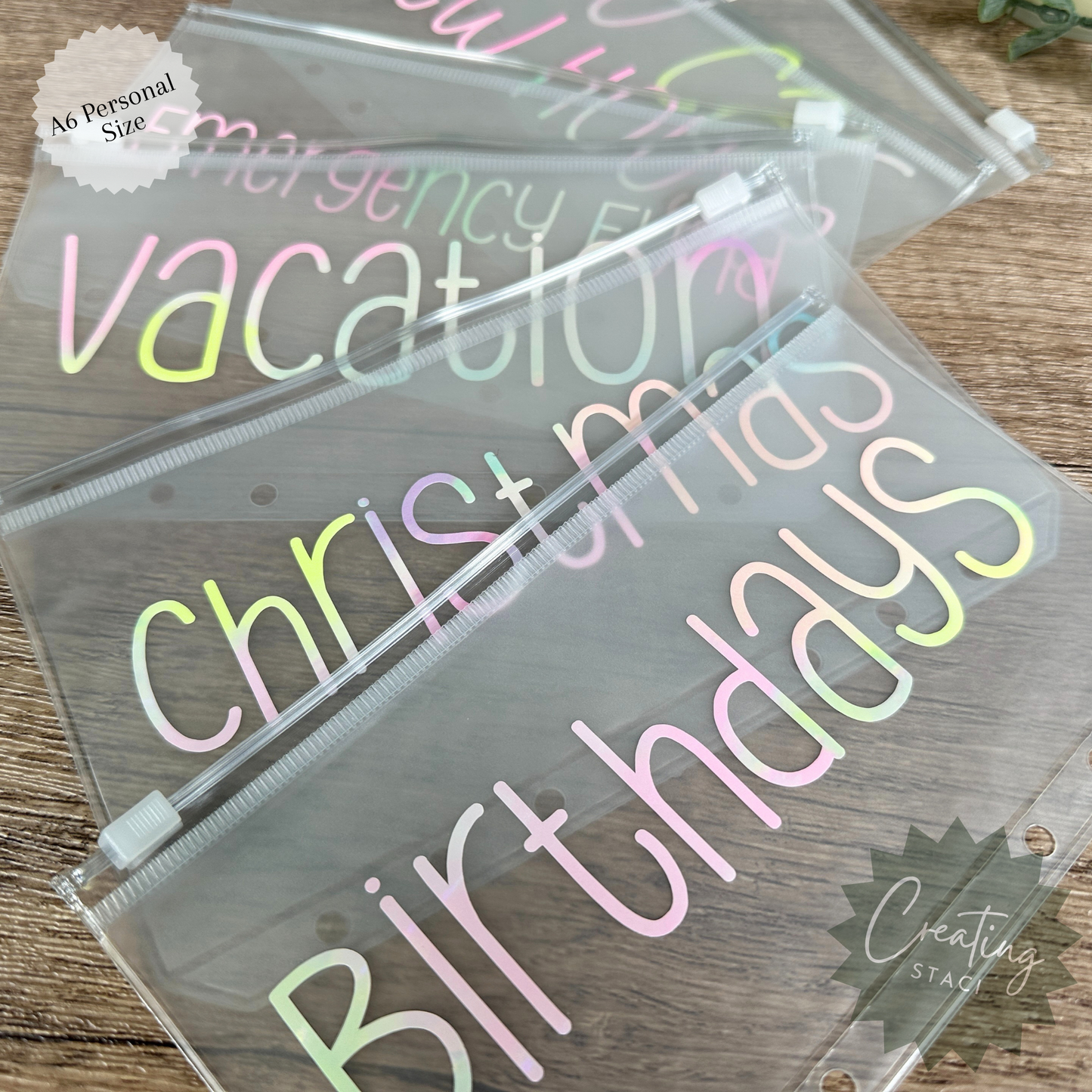 Zippered Cash Envelopes