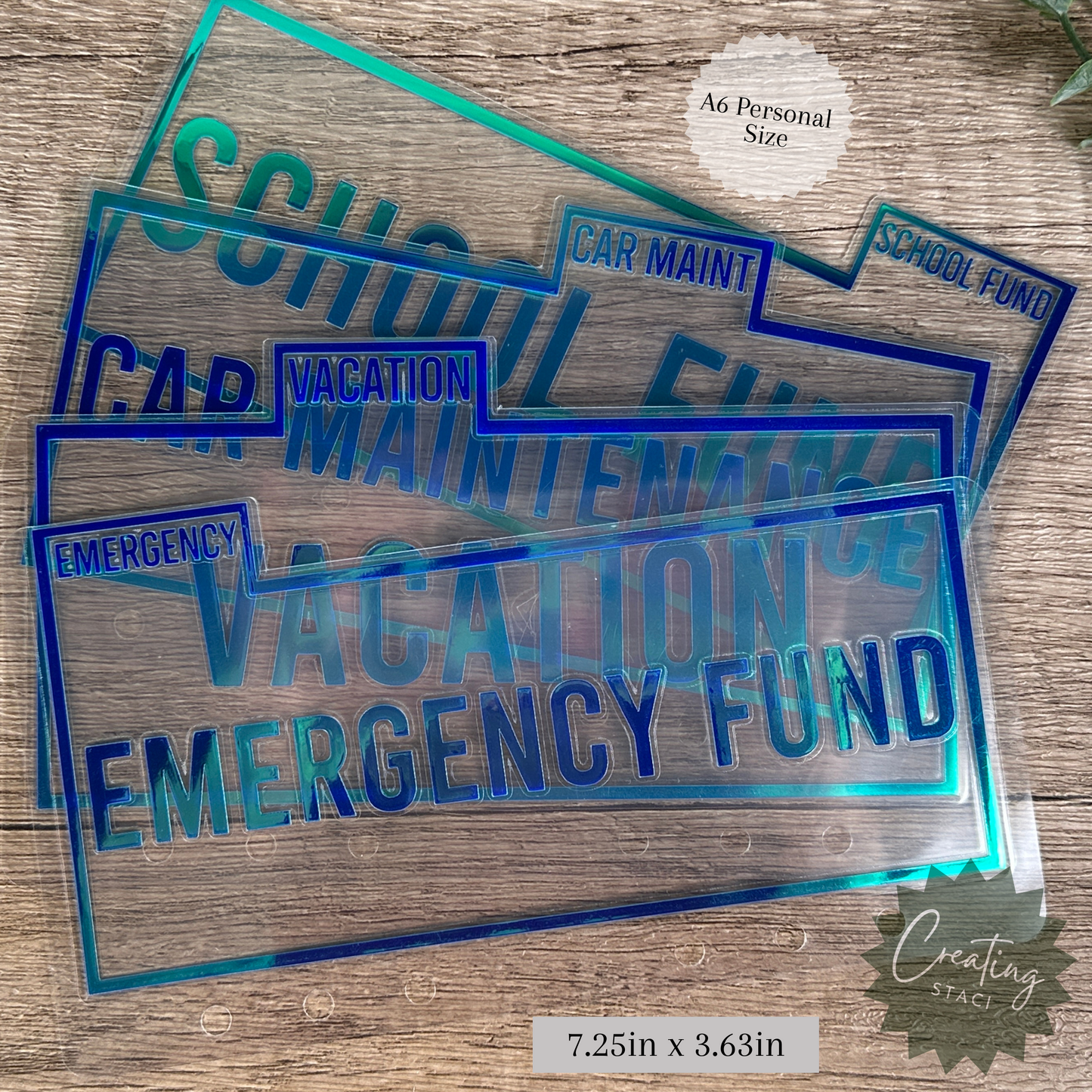 A6 Tabbed Cash Envelopes