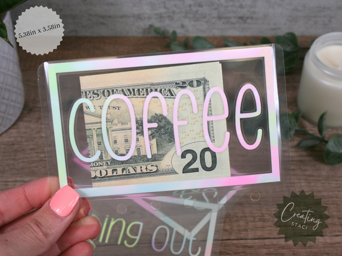 A7 Clear Cash Envelopes
