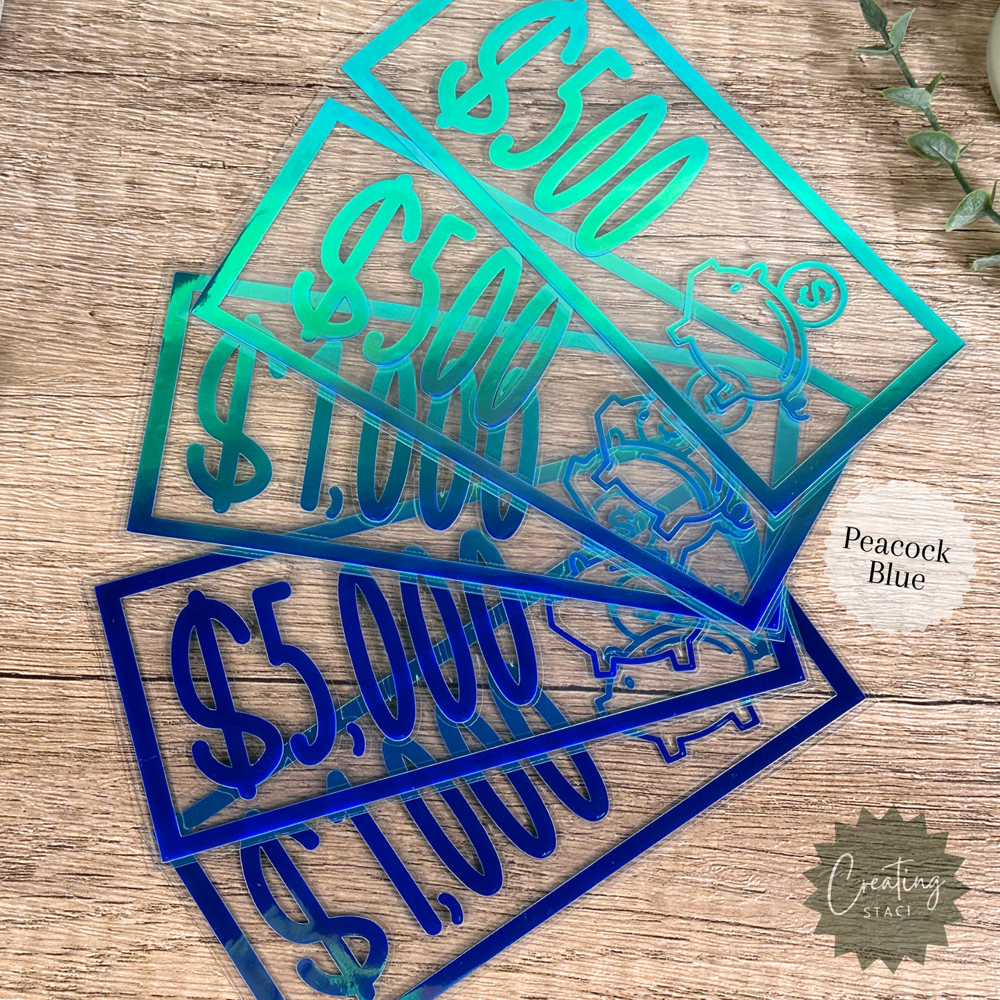 Personalized Laminated Placeholders