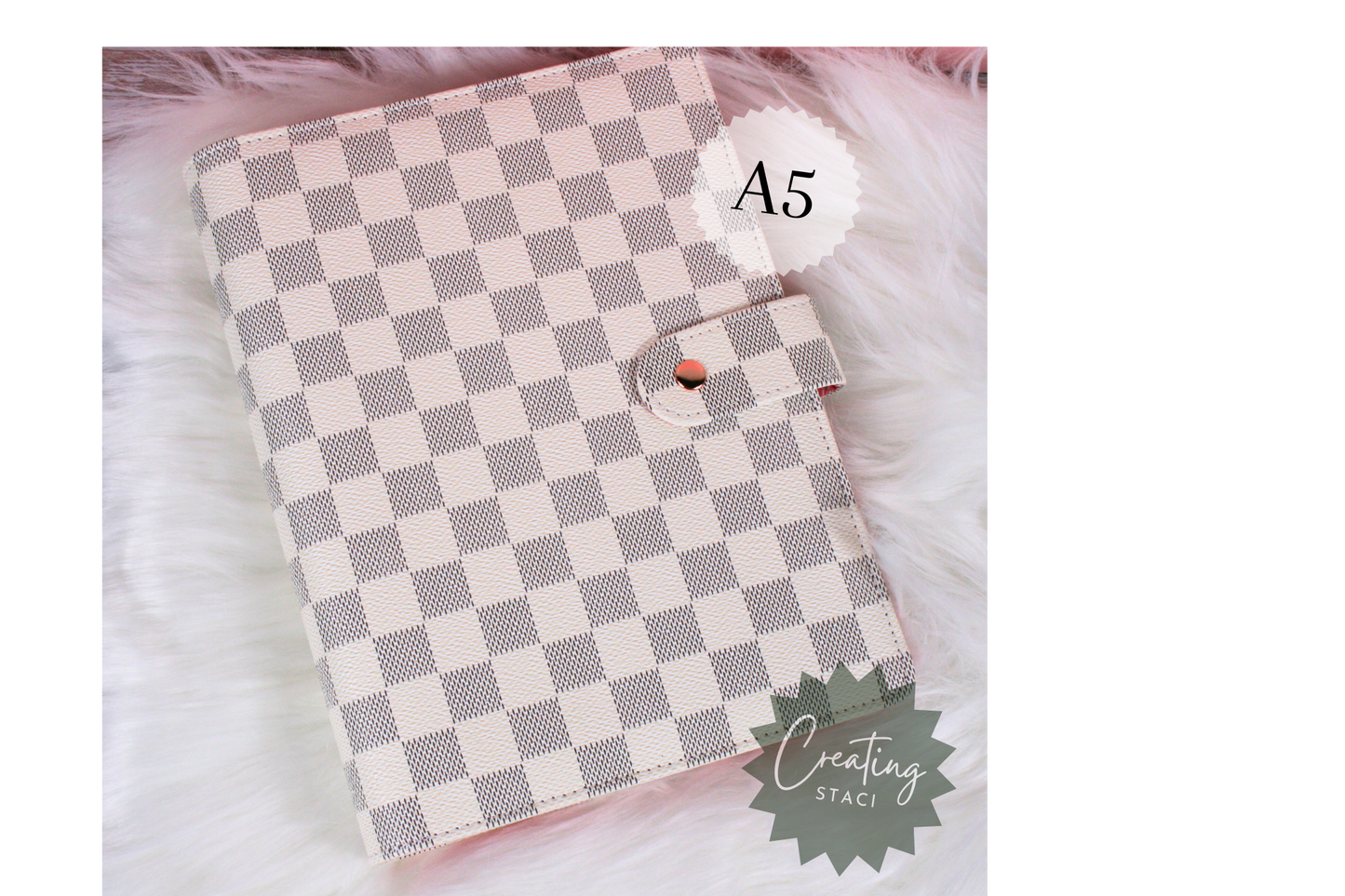 A5 Checkered Binder