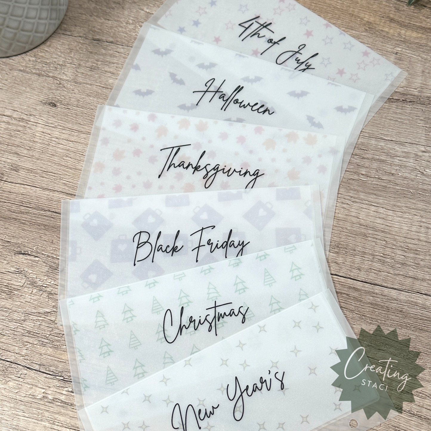 A6 Matte Holiday Cash Budgeting Envelopes