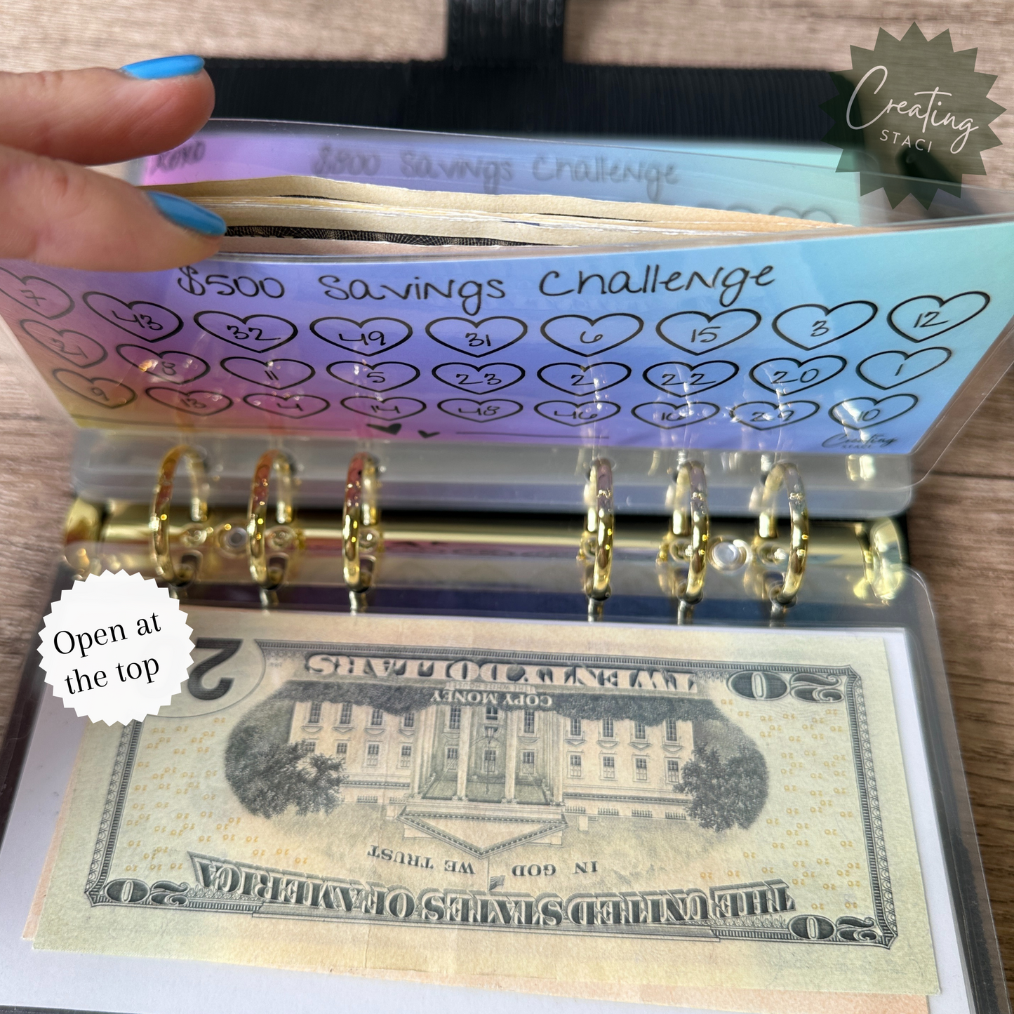 Rainbow Savings Challenge Envelopes
