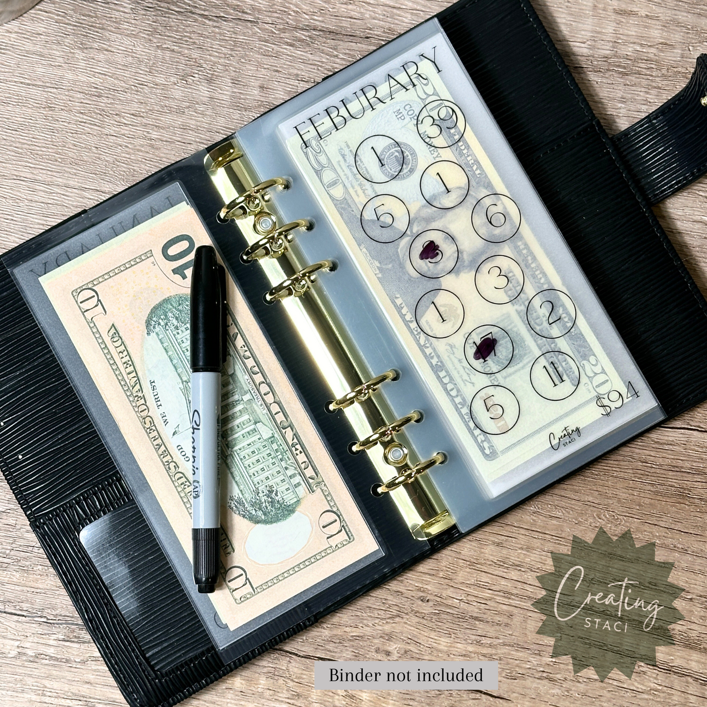 12 Month Savings Challenge Envelopes