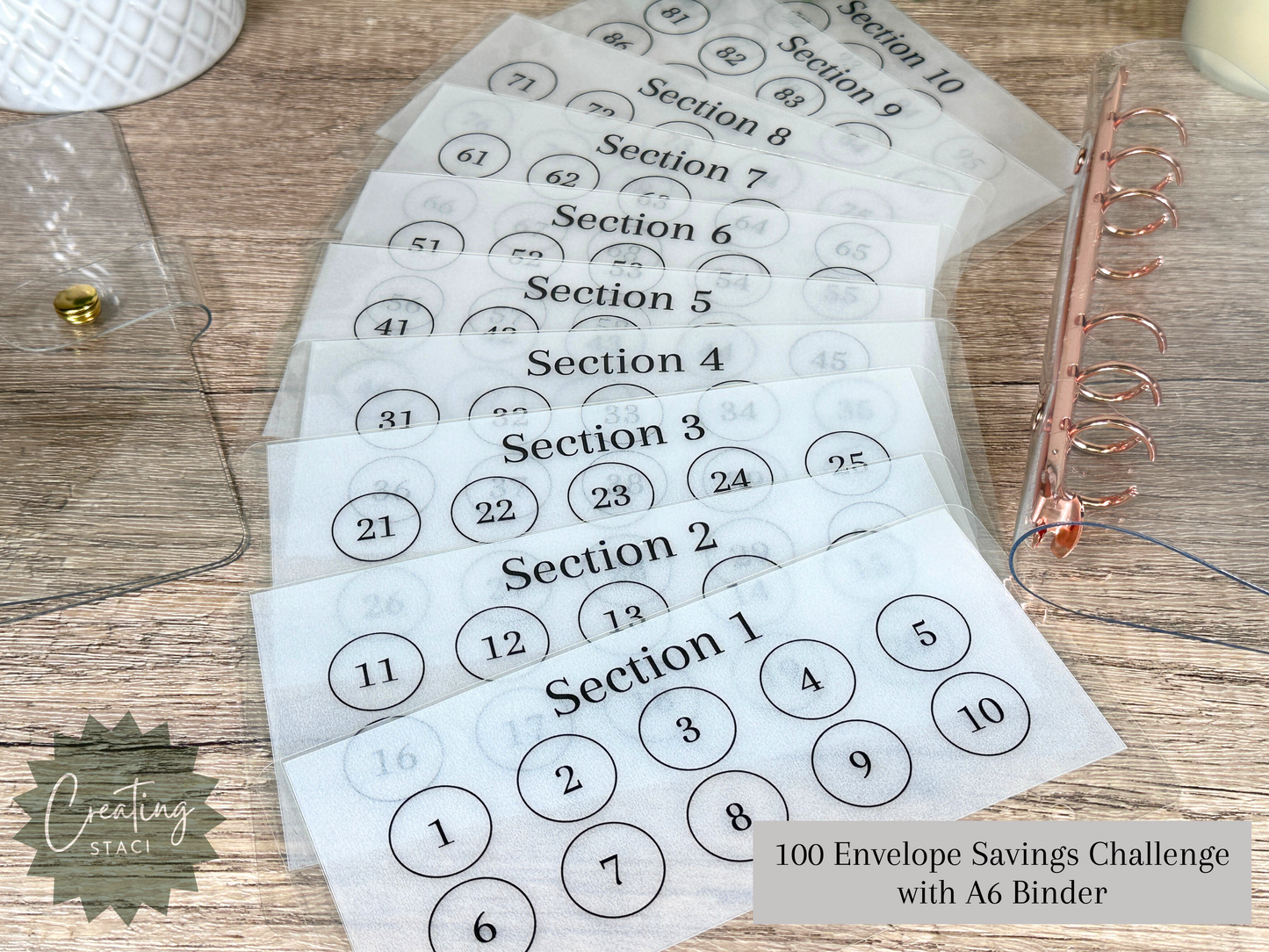 100 Envelope Vellum Savings Challenge