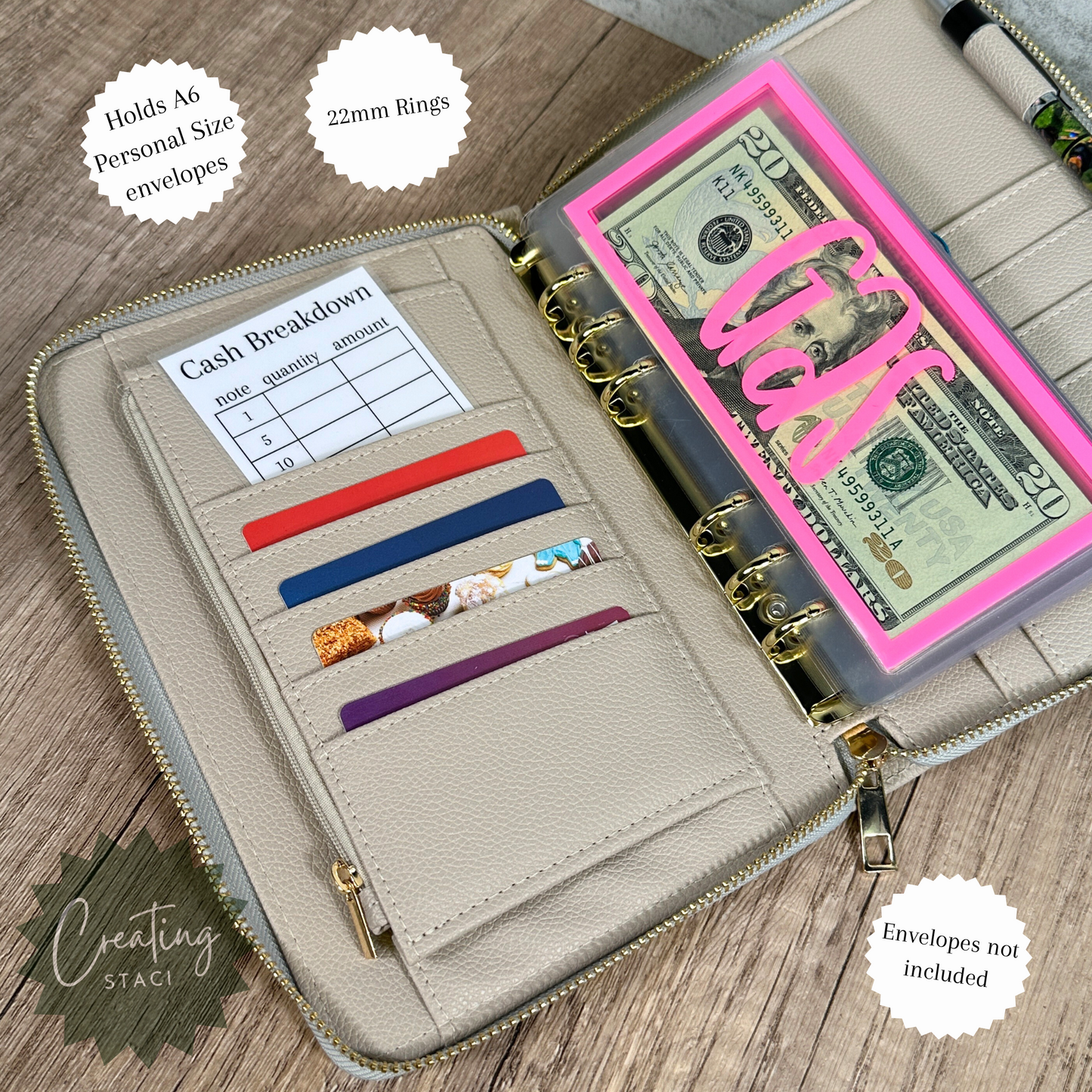 A6 Zipper Binder