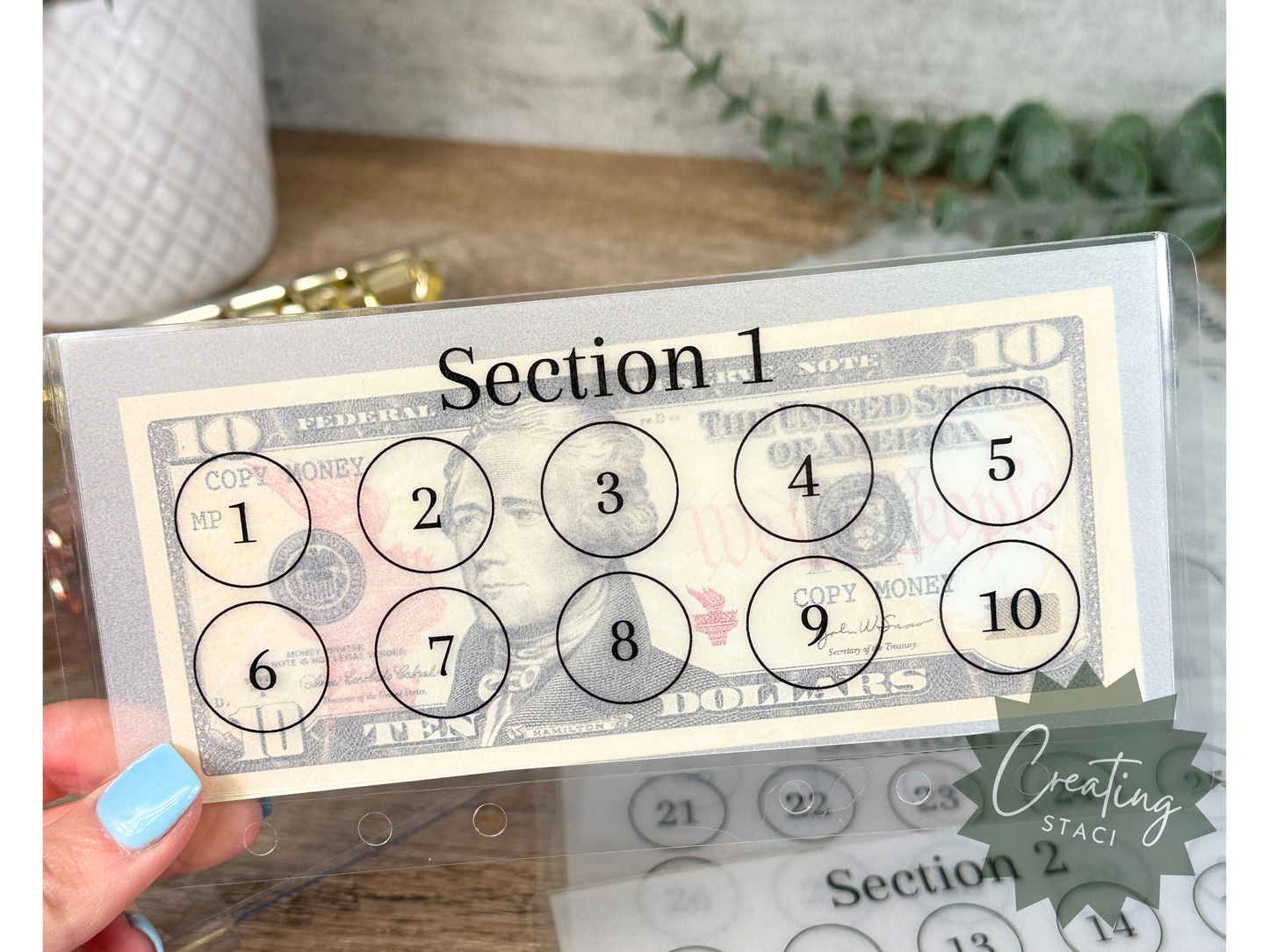 100 Envelope Vellum Savings Challenge