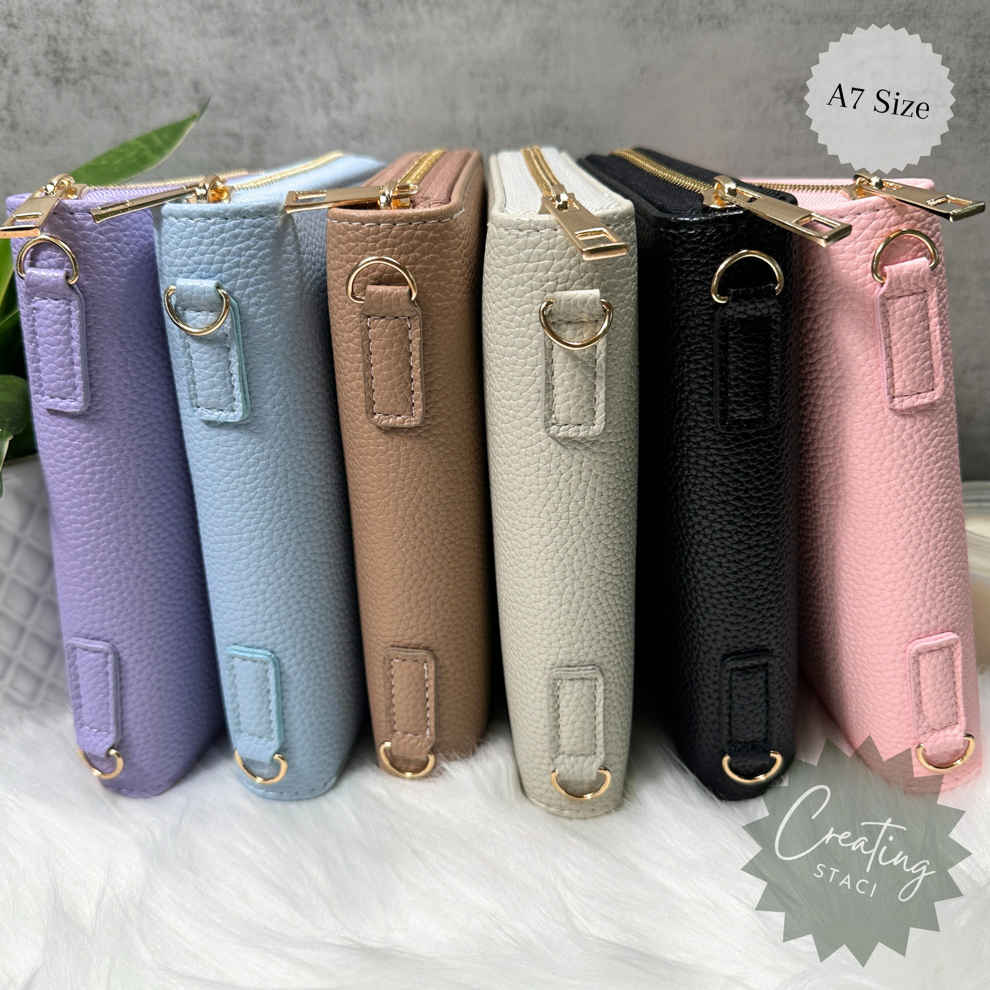 A7 Zipper Binder Wallet