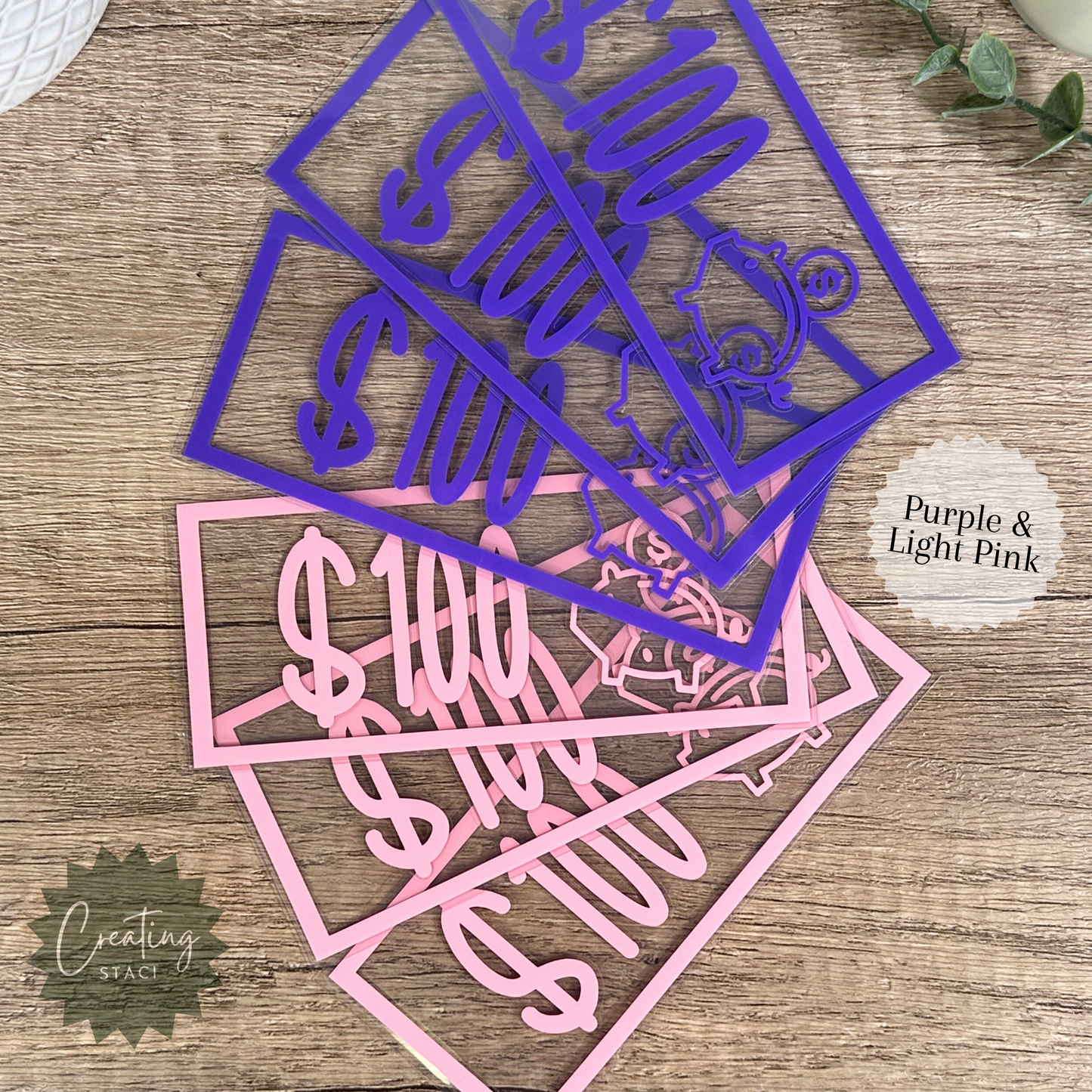 Personalized Laminated Placeholders