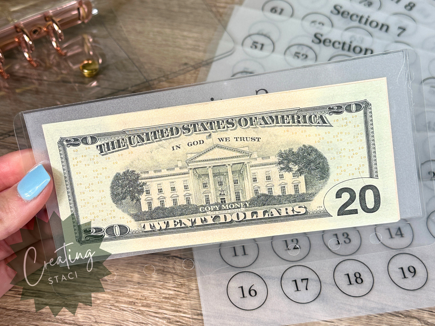 100 Envelope Vellum Savings Challenge