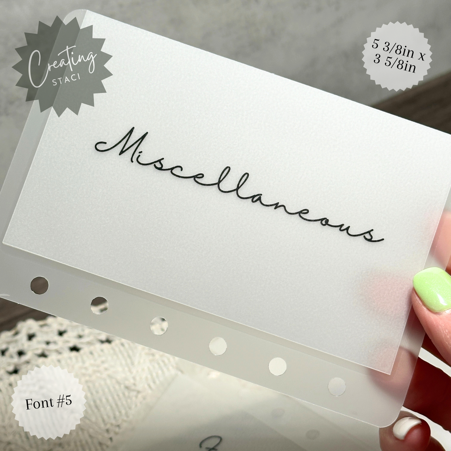 A7 Vellum Cash Envelopes