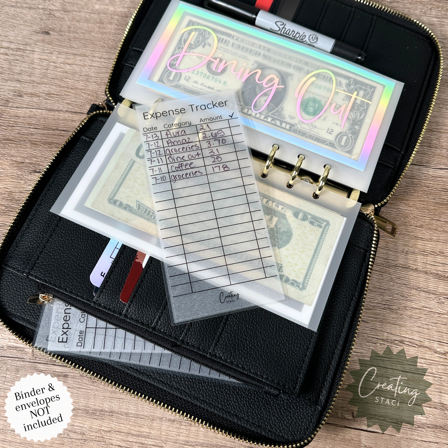 Reusable Expense Trackers (3 pack)