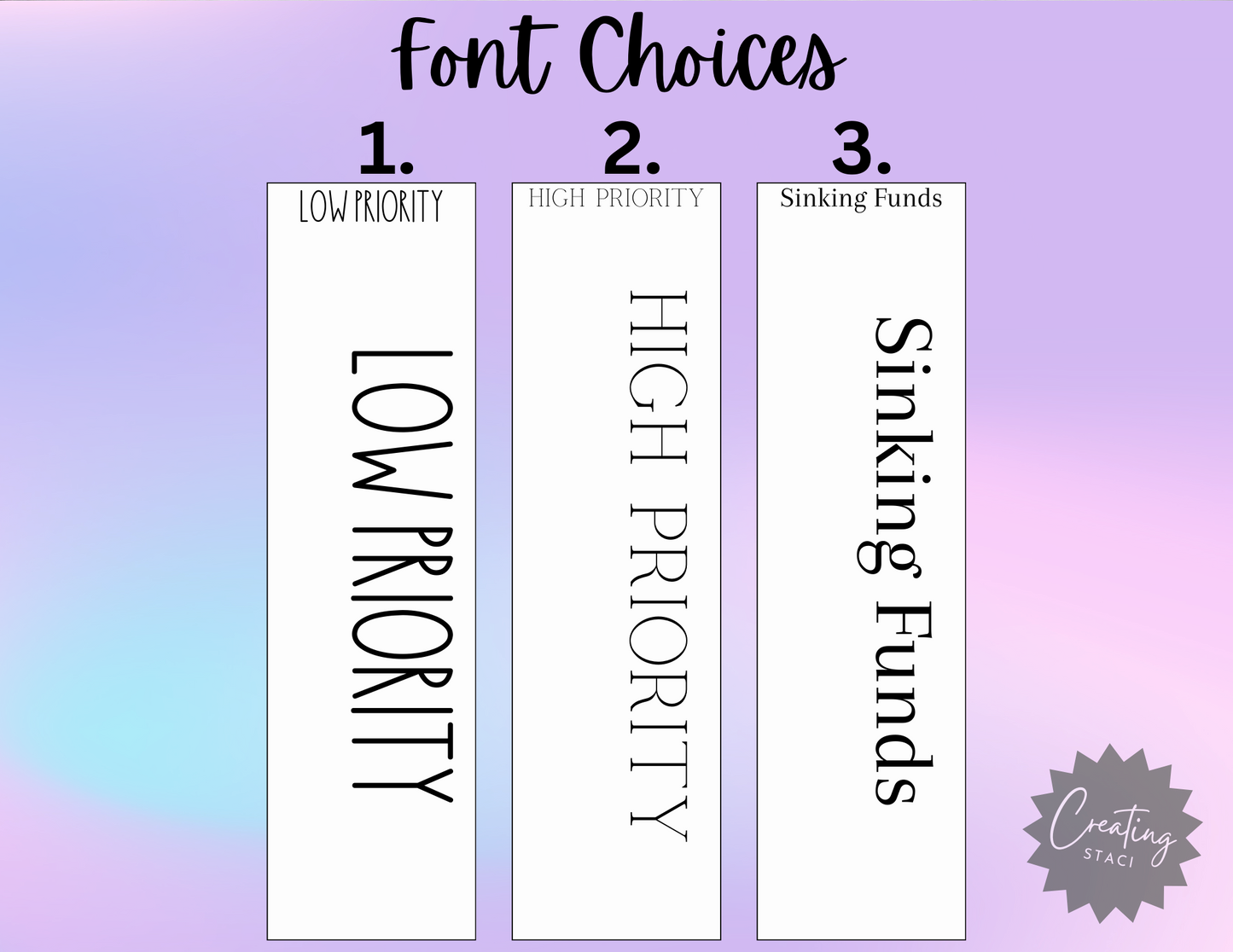 A6 Binder Bookmarks