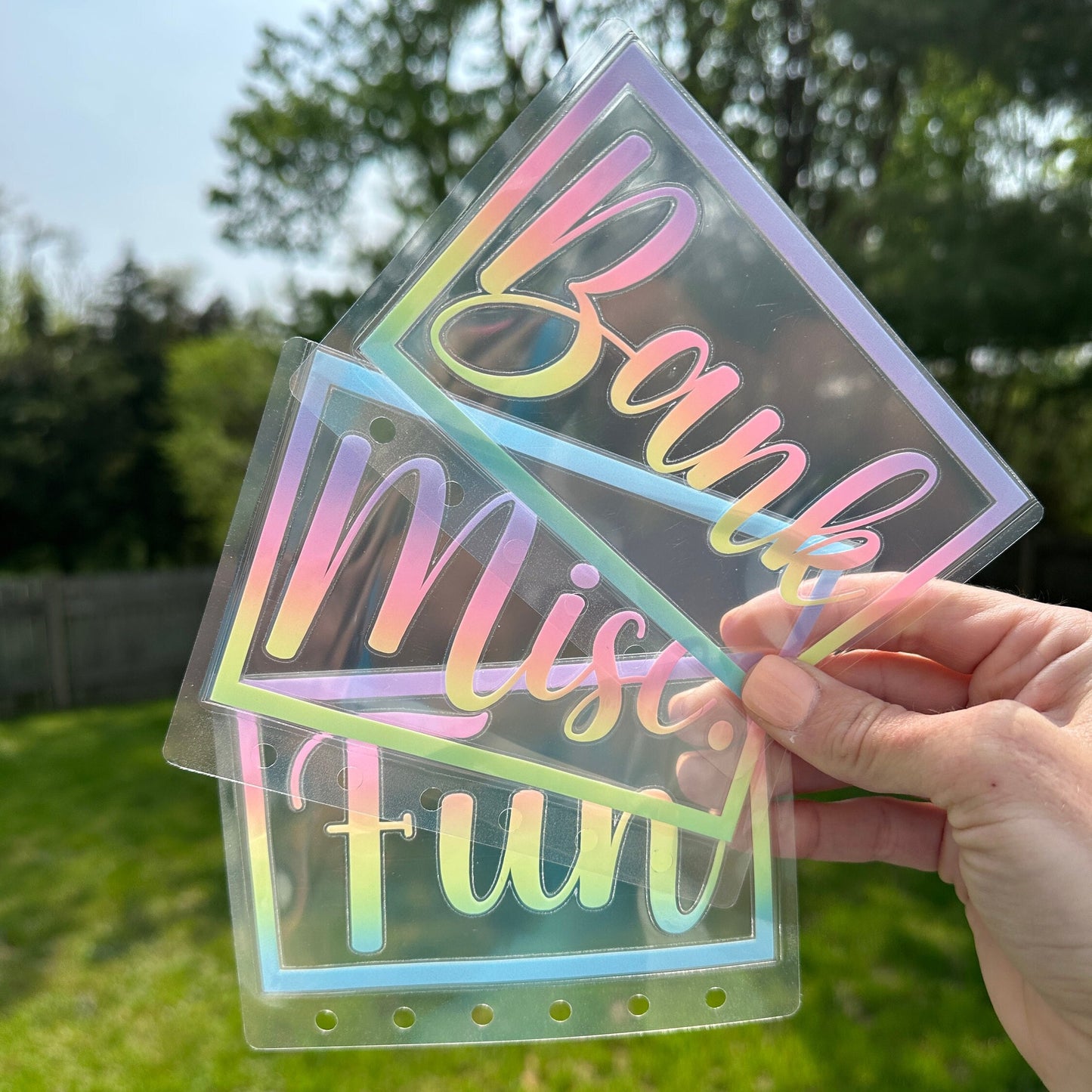 A7 Clear Cash Envelopes