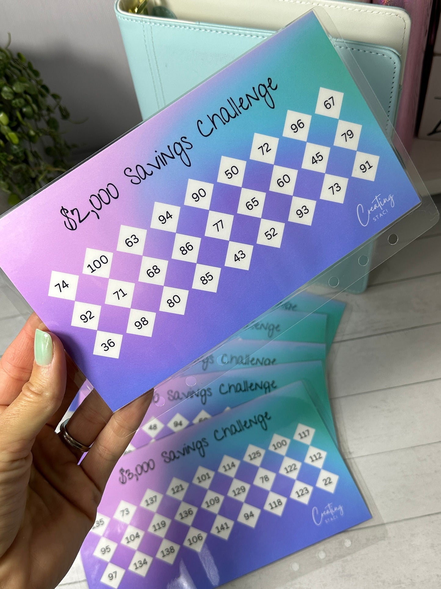A5 Savings Challenge Envelope