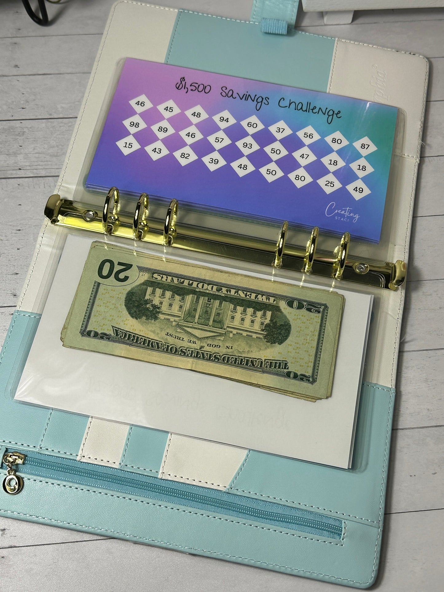 A5 Savings Challenge Envelope