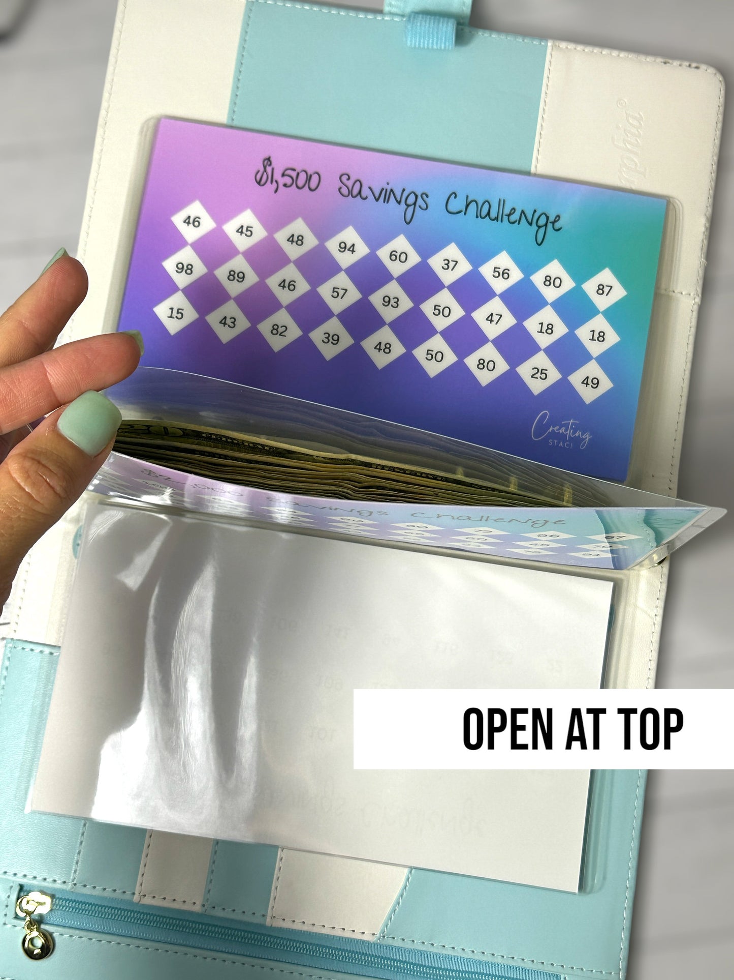 A5 Savings Challenge Envelope