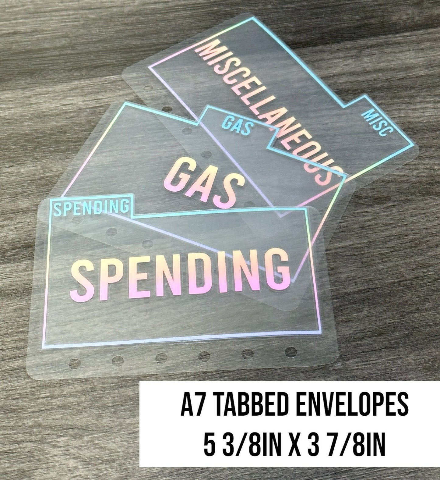 A7 Tabbed Cash Envelopes