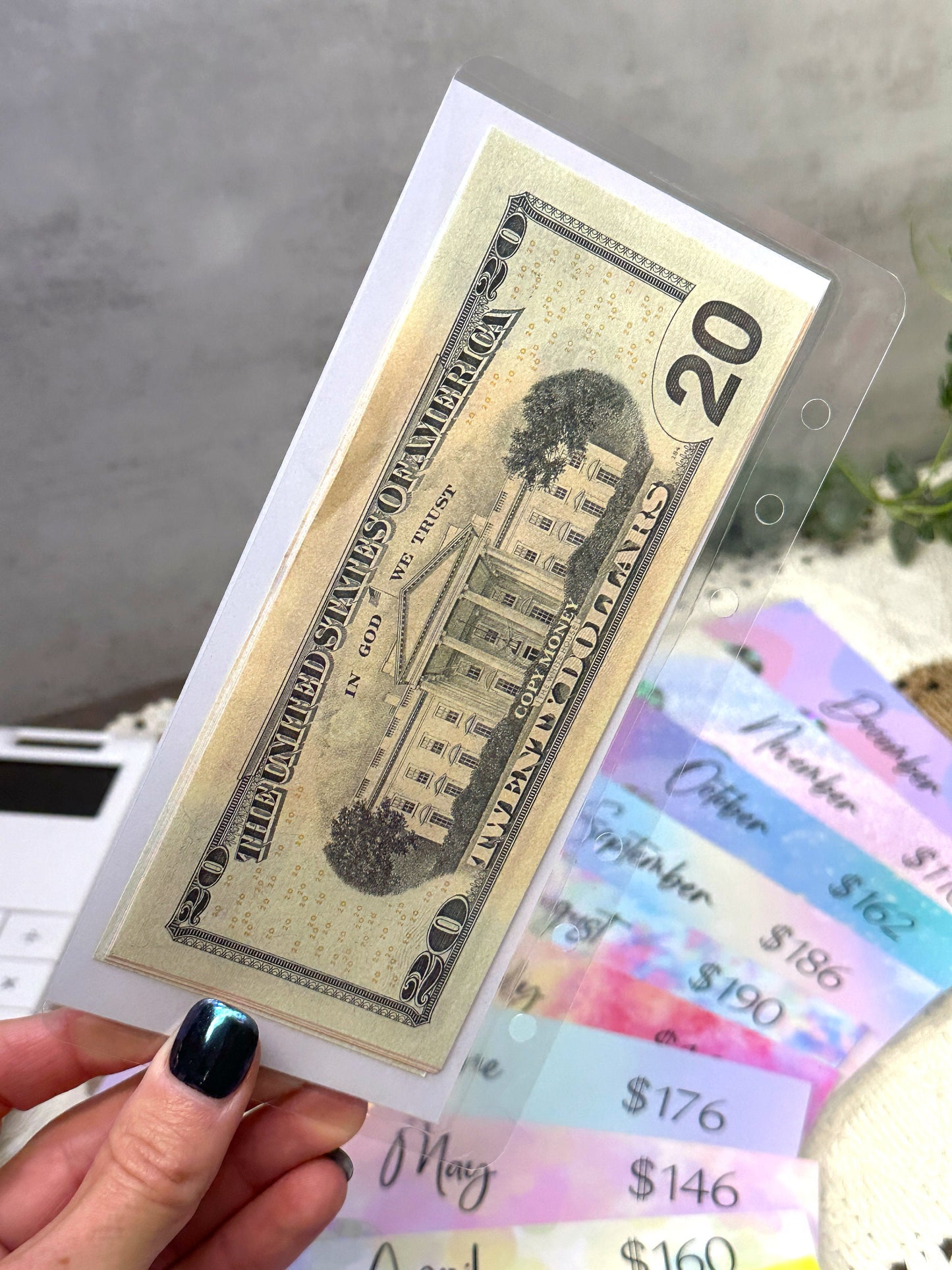 12 Month Scratch Off Savings Challenge Envelopes