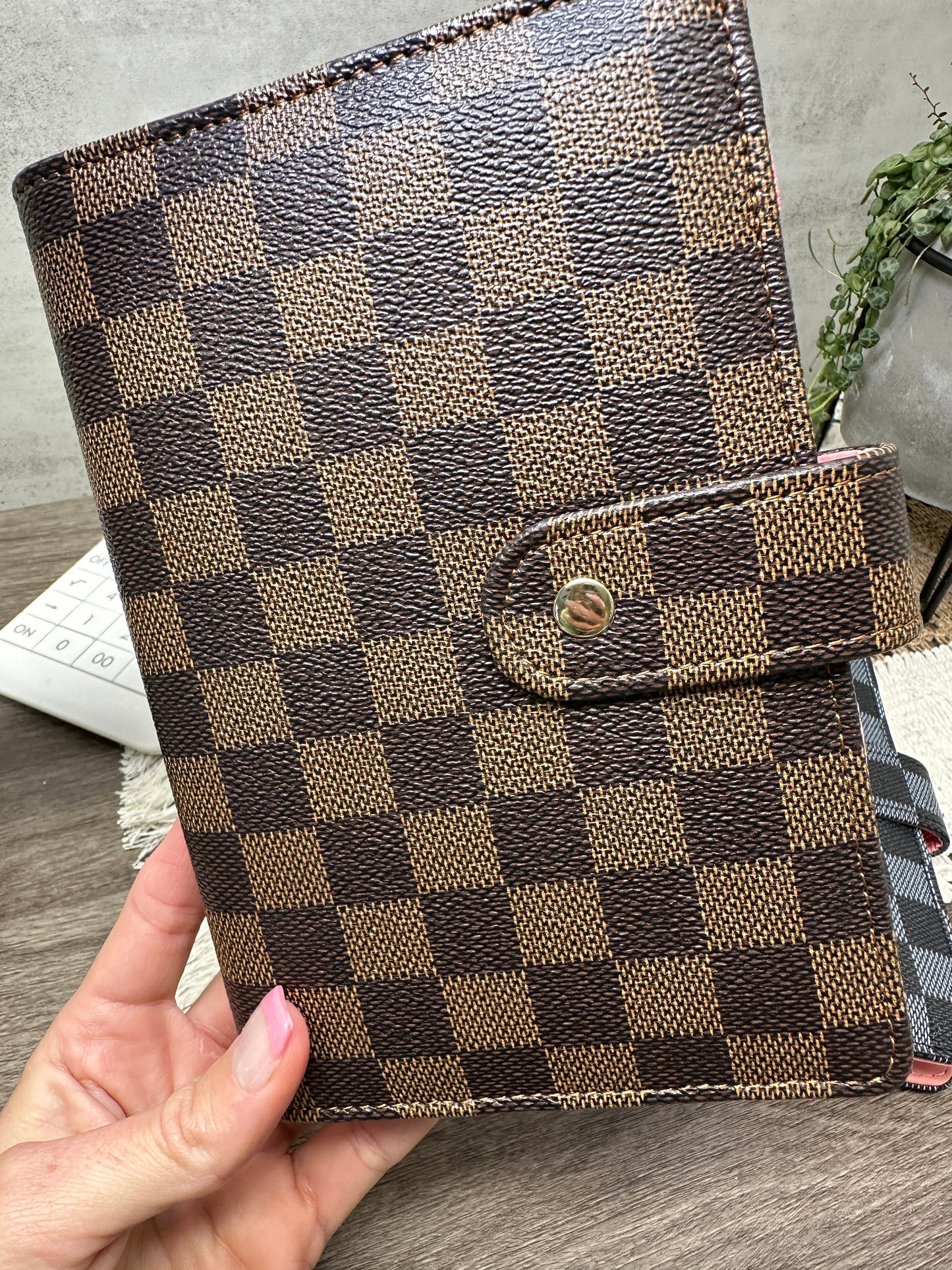 A6 Checkered Budget Binder