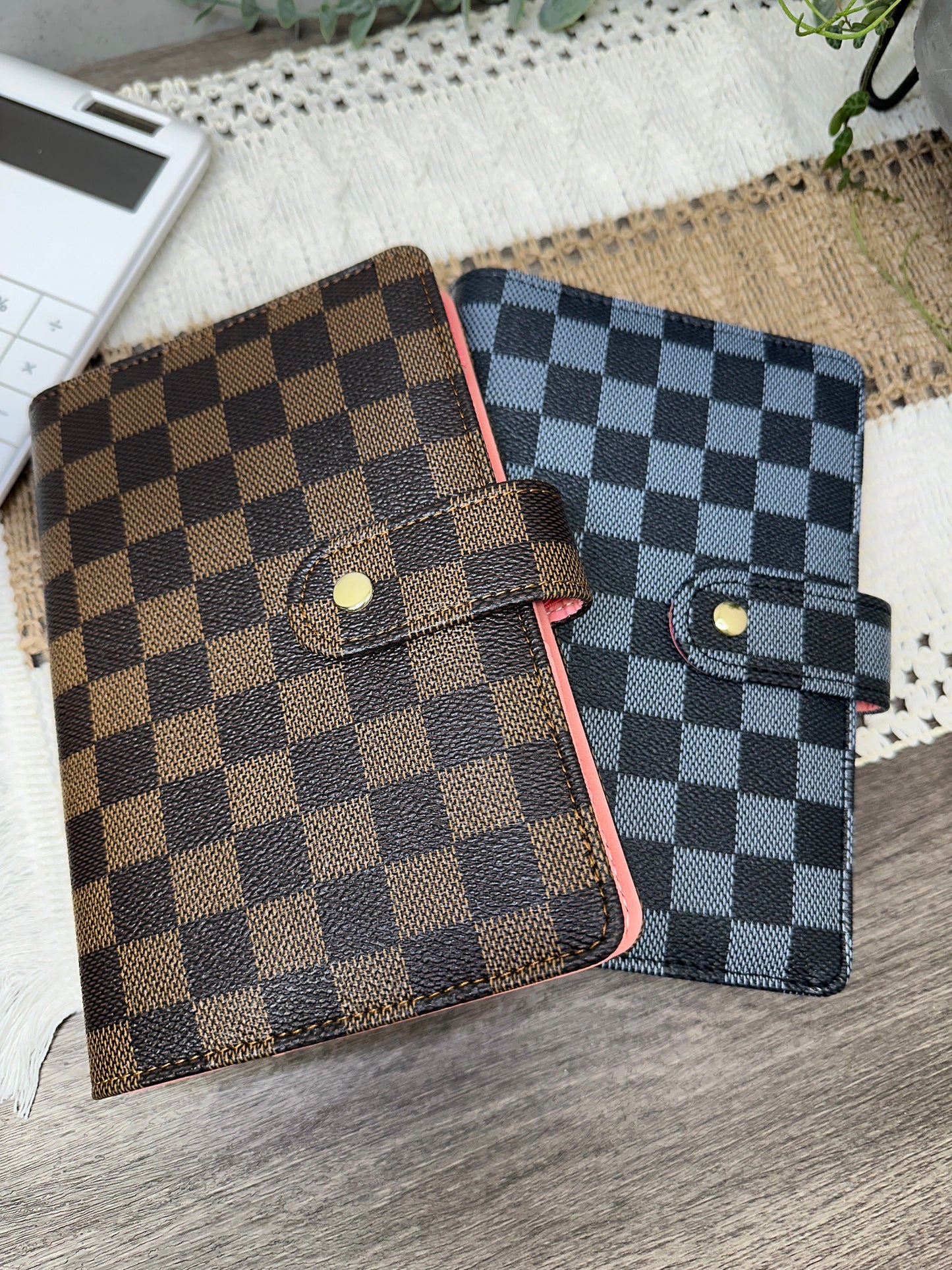 A6 Checkered Budget Binder
