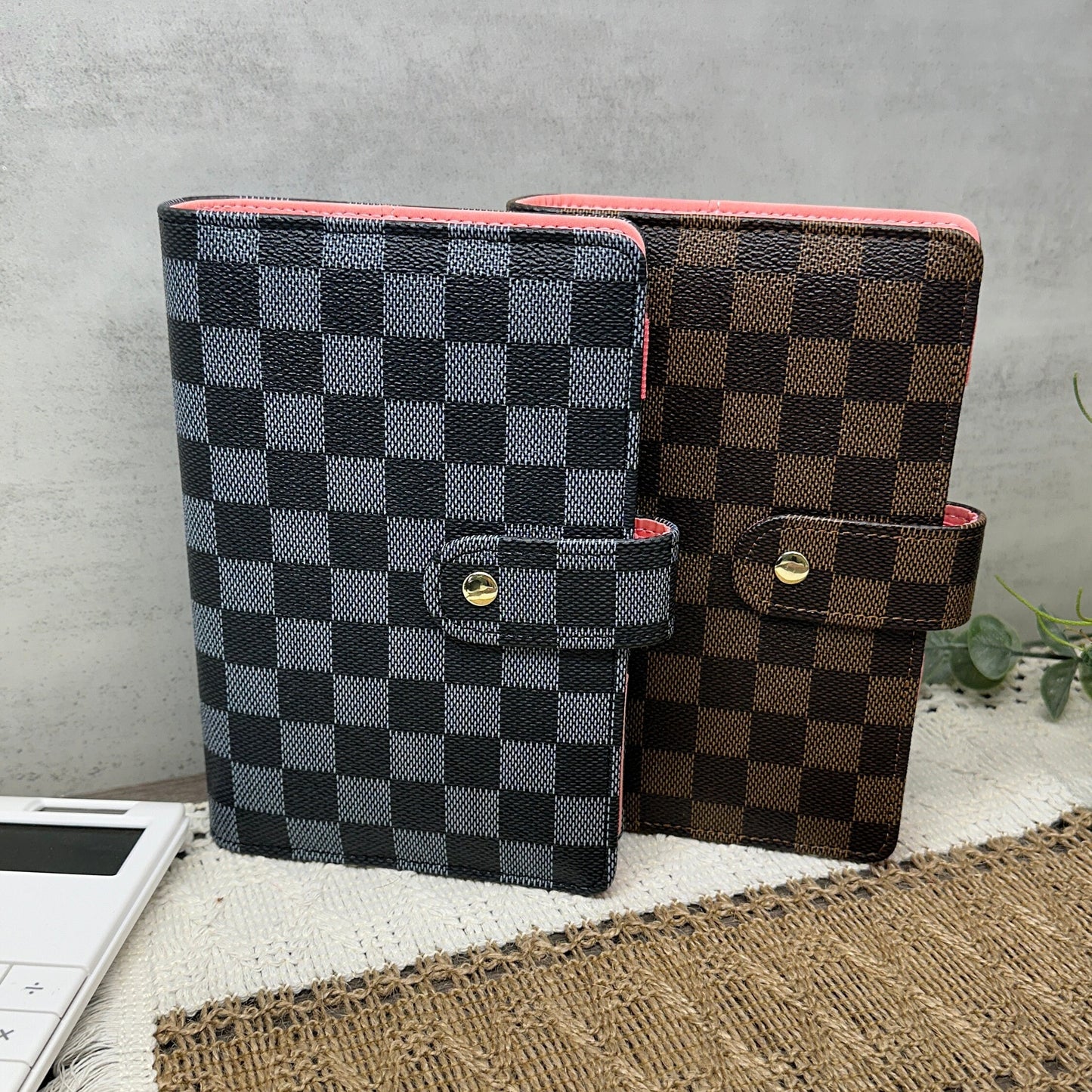 A6 Checkered Budget Binder