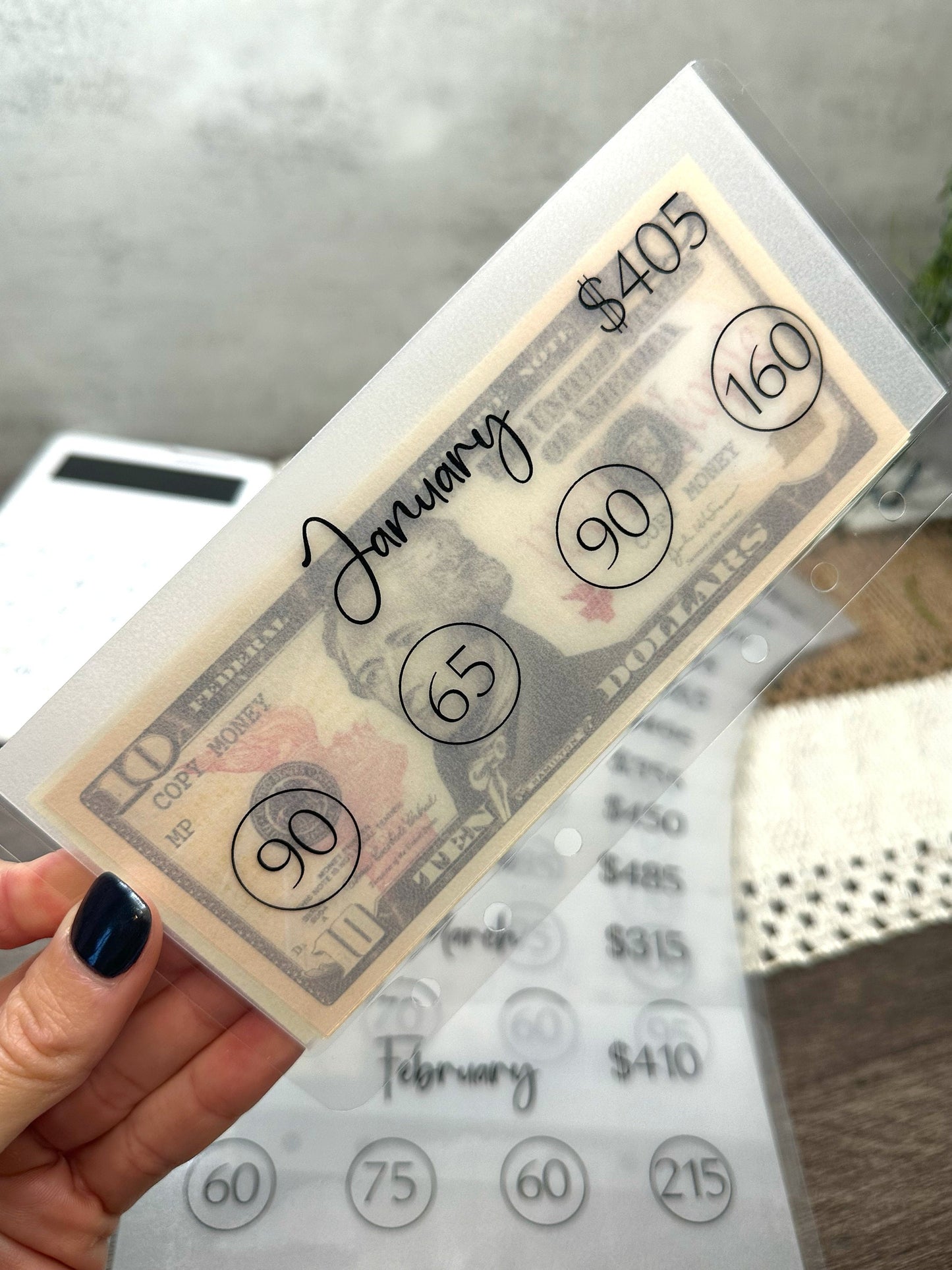 12 Month Savings Challenge Envelopes