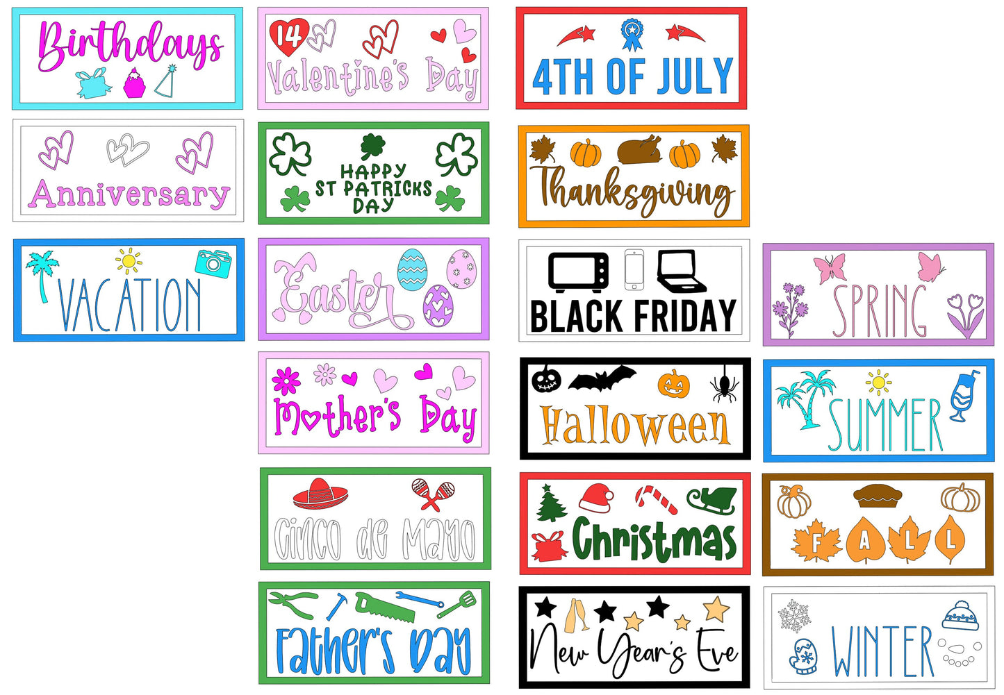 A6 Holiday Cash Envelopes