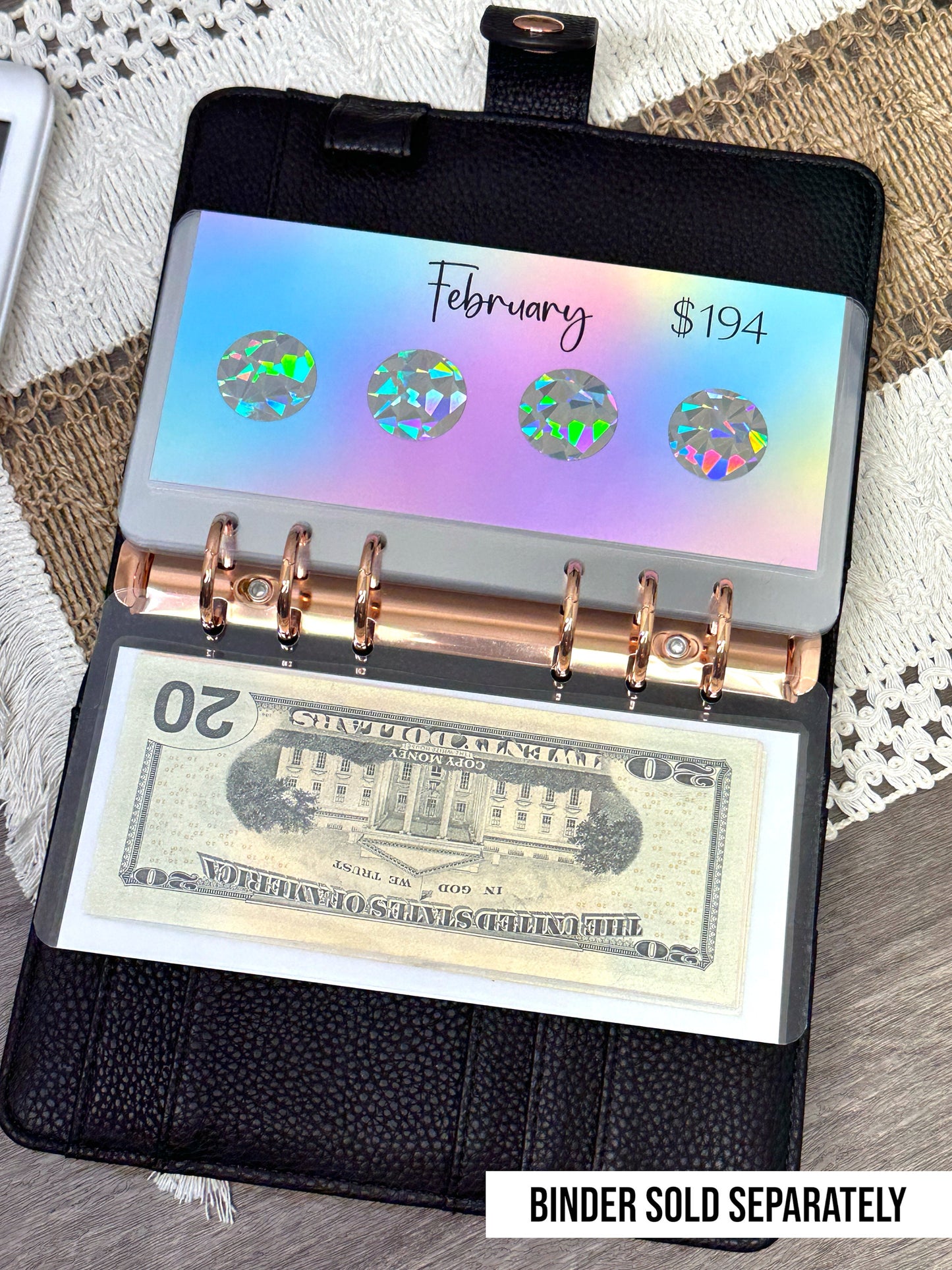 12 Month Scratch Off Savings Challenge Envelopes