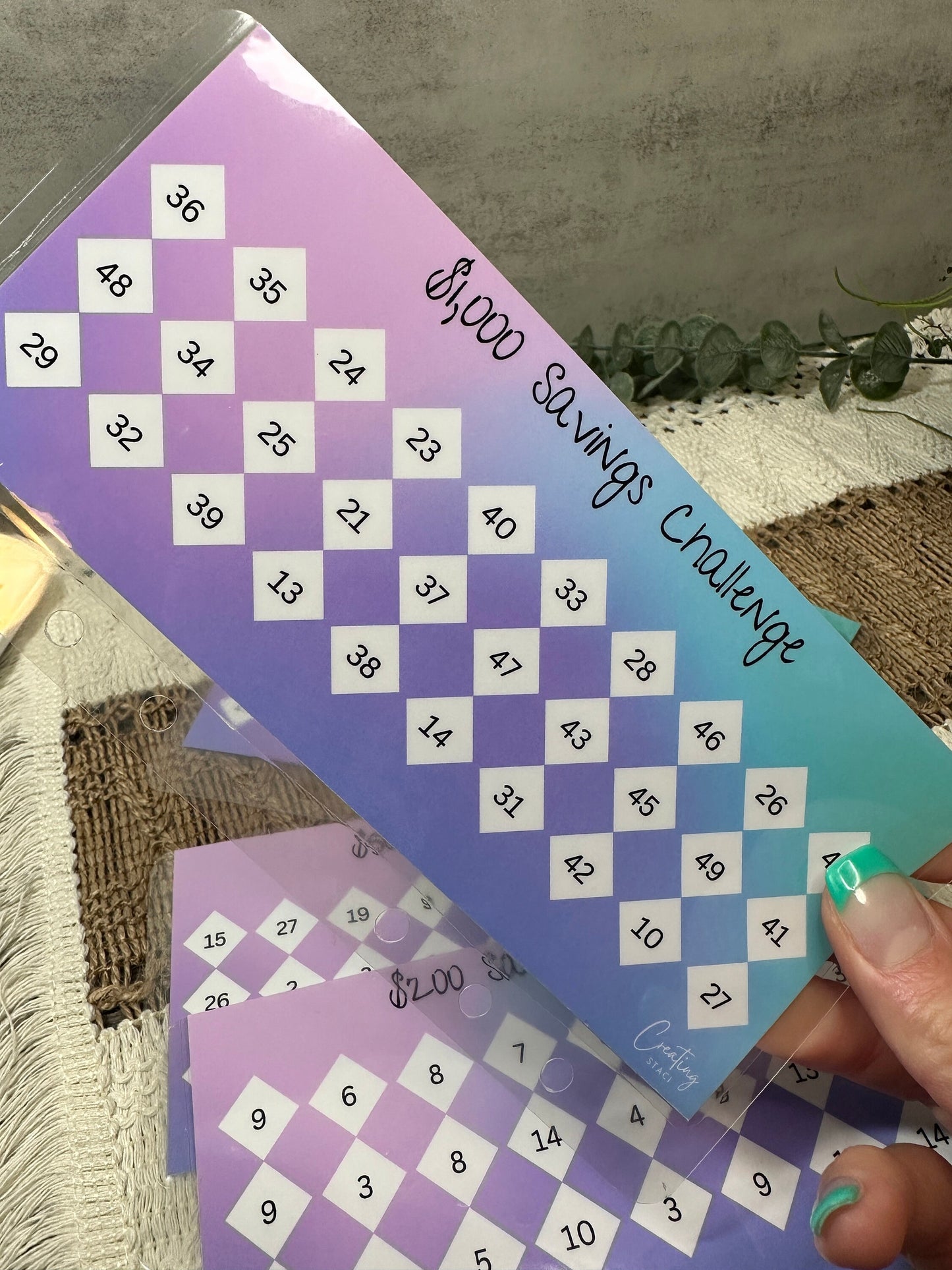 Savings Challenge Envelope