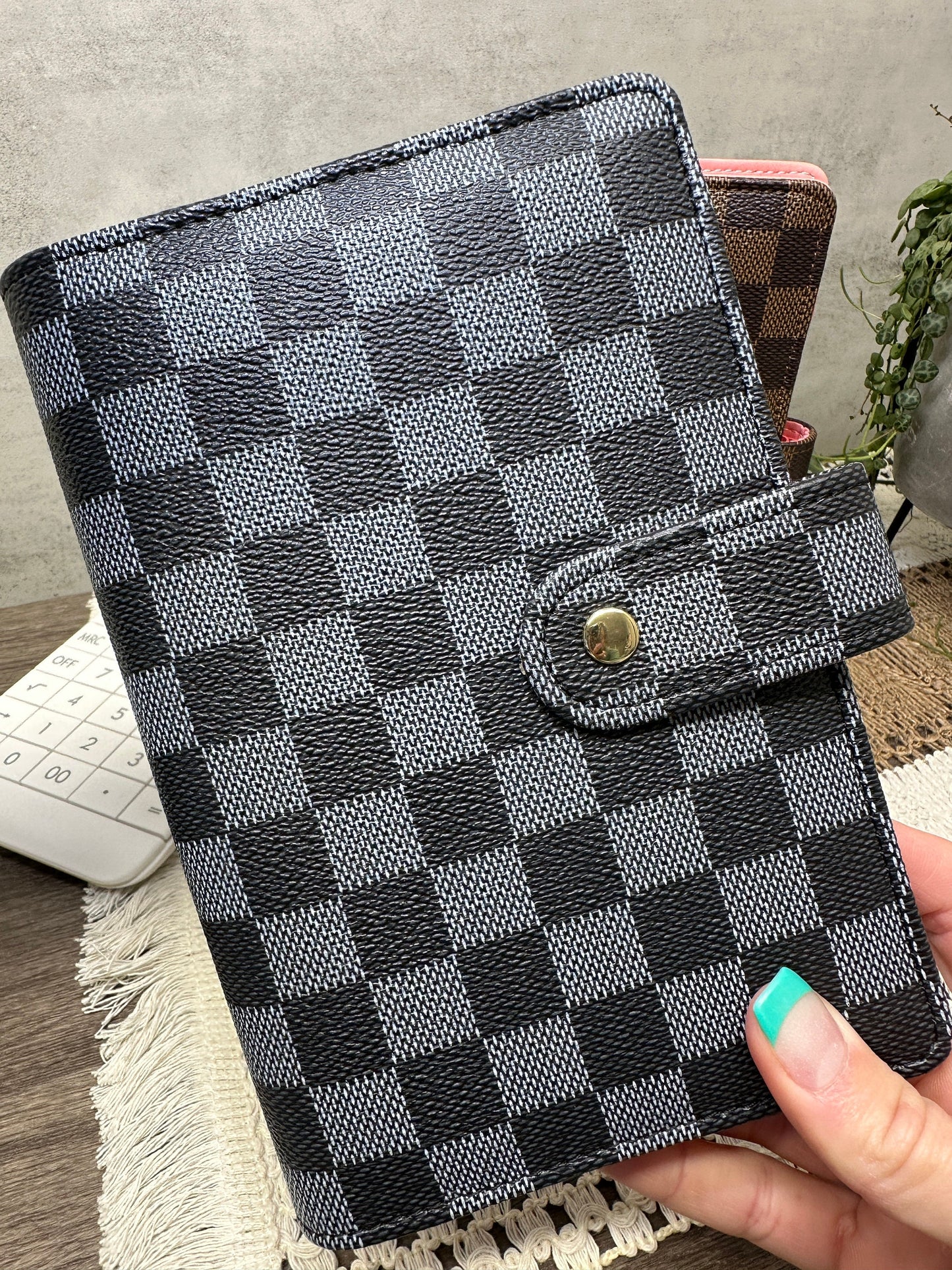 A6 Checkered Budget Binder