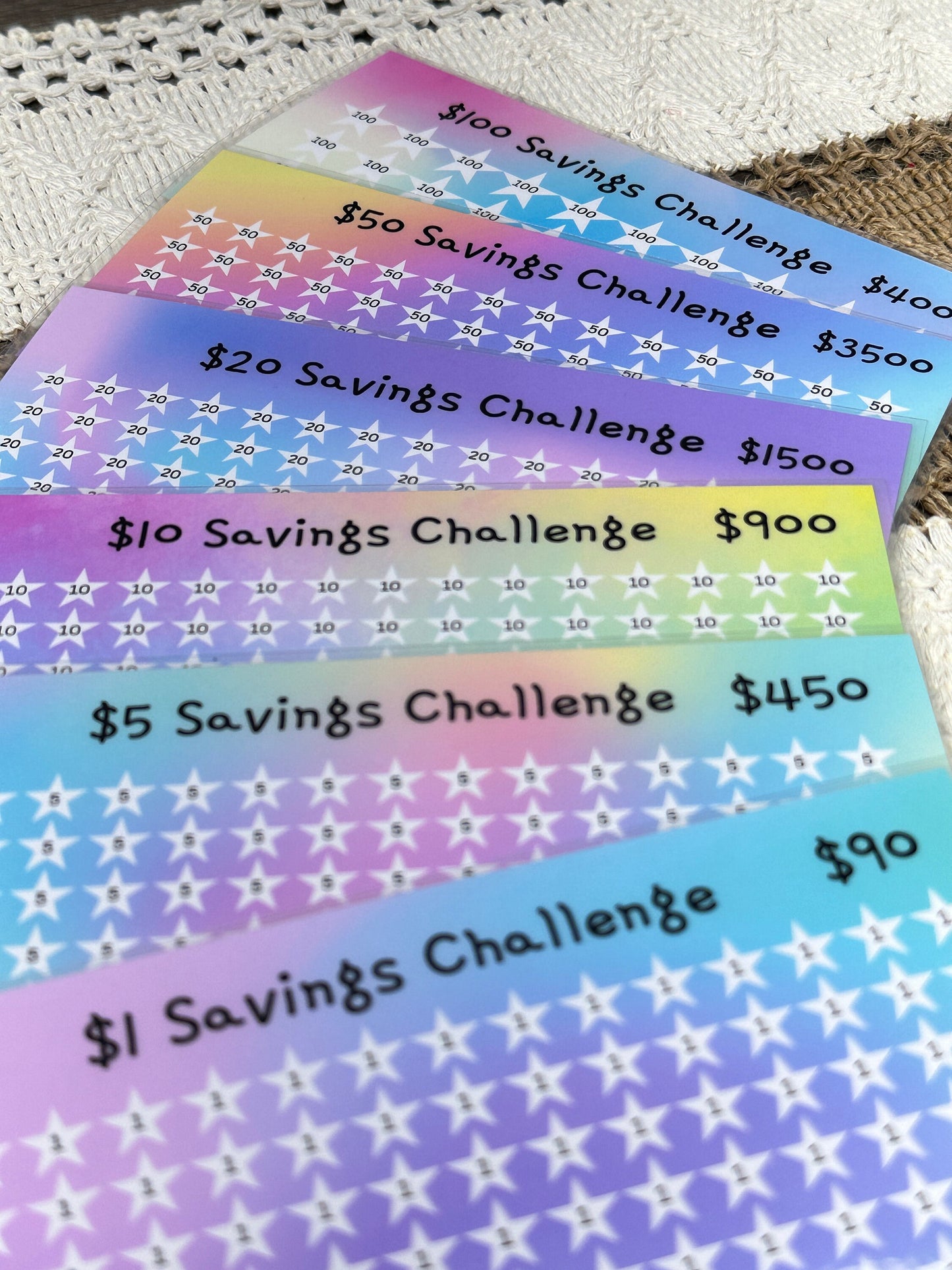 Savings Challenge Trackers