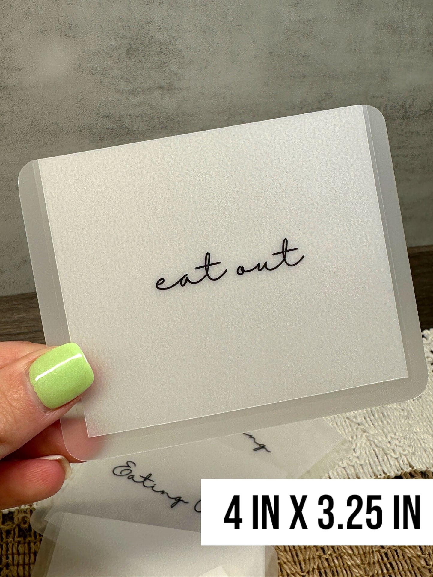 MINI Vellum Cash Envelopes