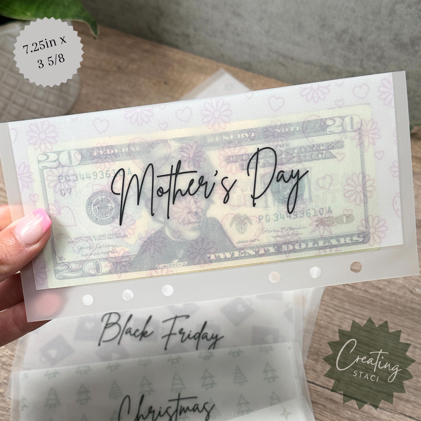 A6 Matte Holiday Cash Budgeting Envelopes