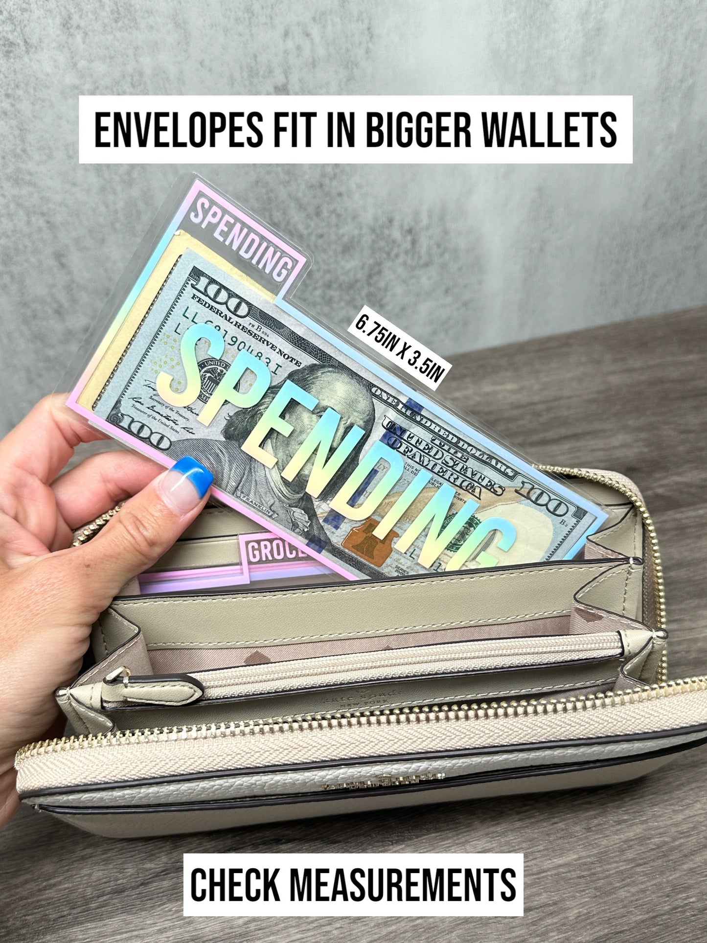 Wallet Size Tabbed Cash Envelopes