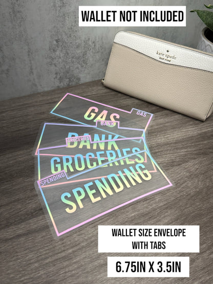 Wallet Size Tabbed Cash Envelopes