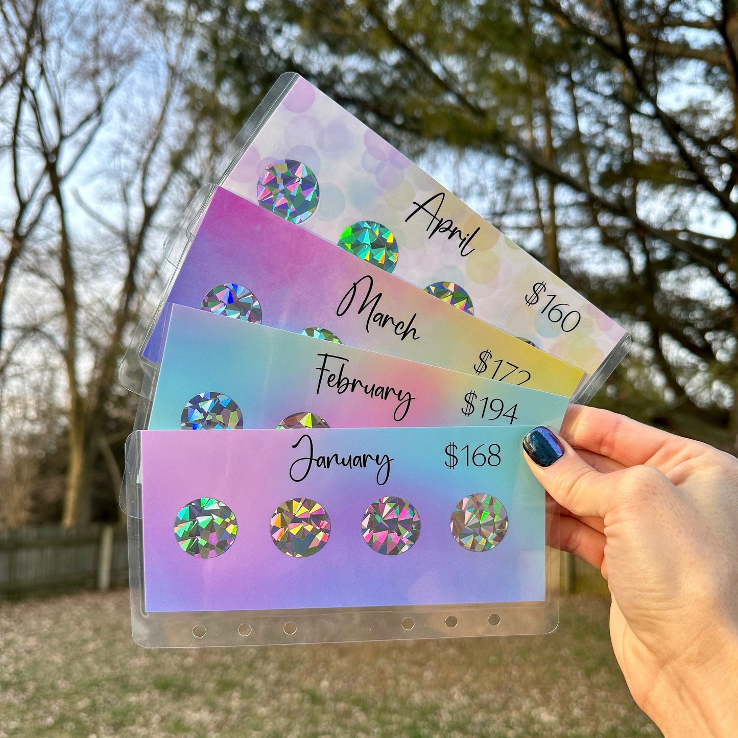 12 Month Scratch Off Savings Challenge Envelopes