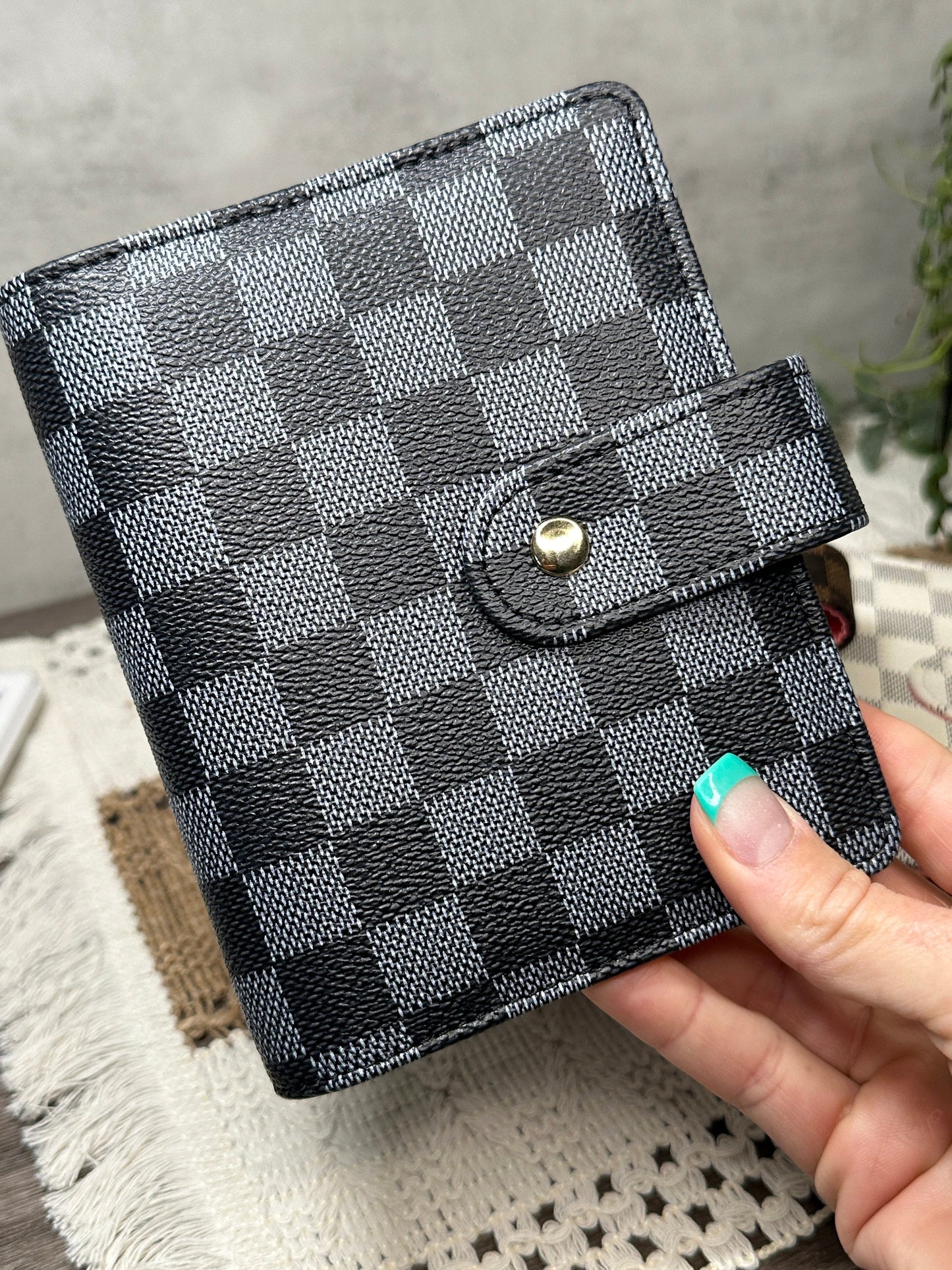 A7 Checkered Budget Binder